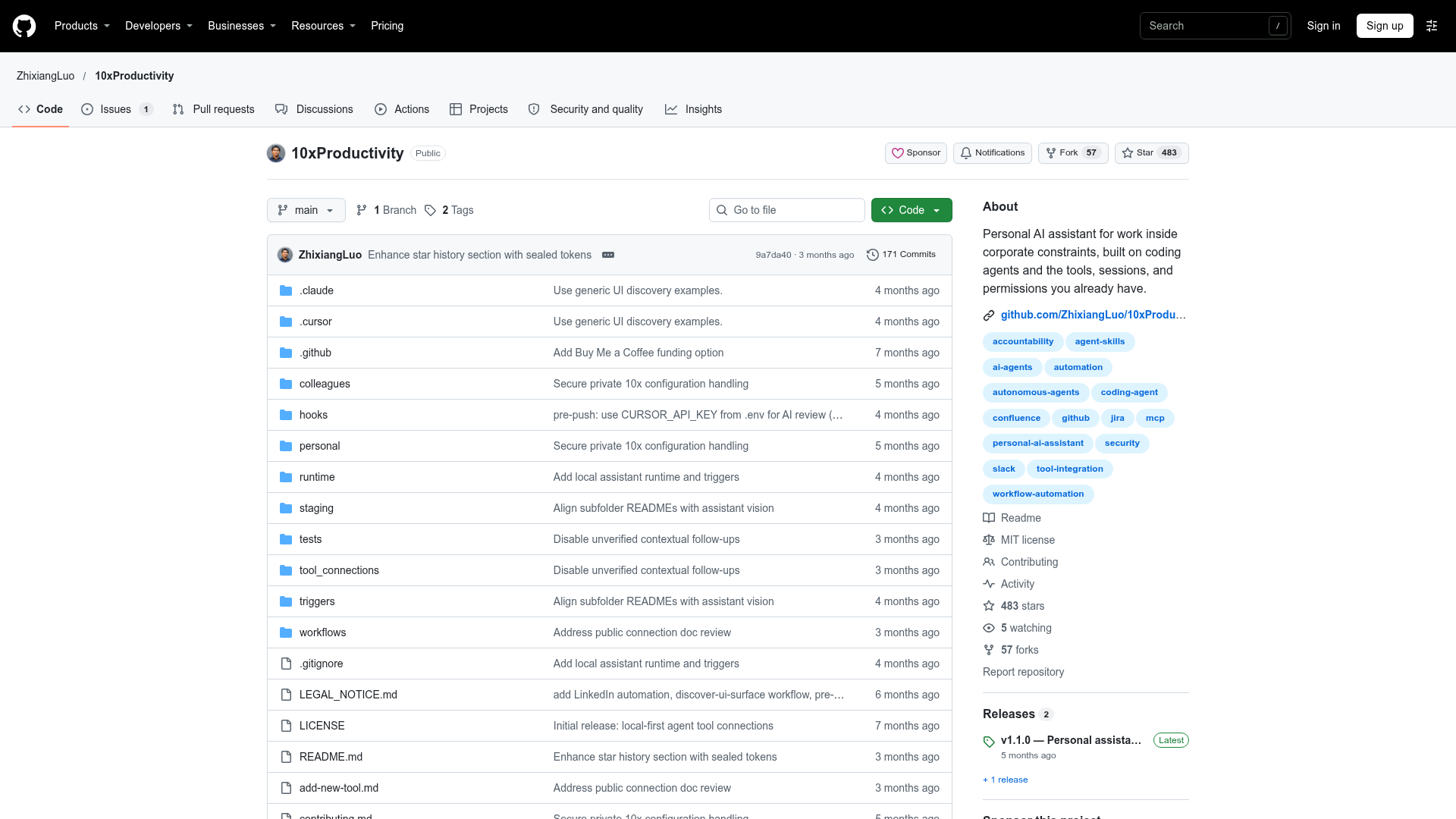 10xProductivity screenshot 1