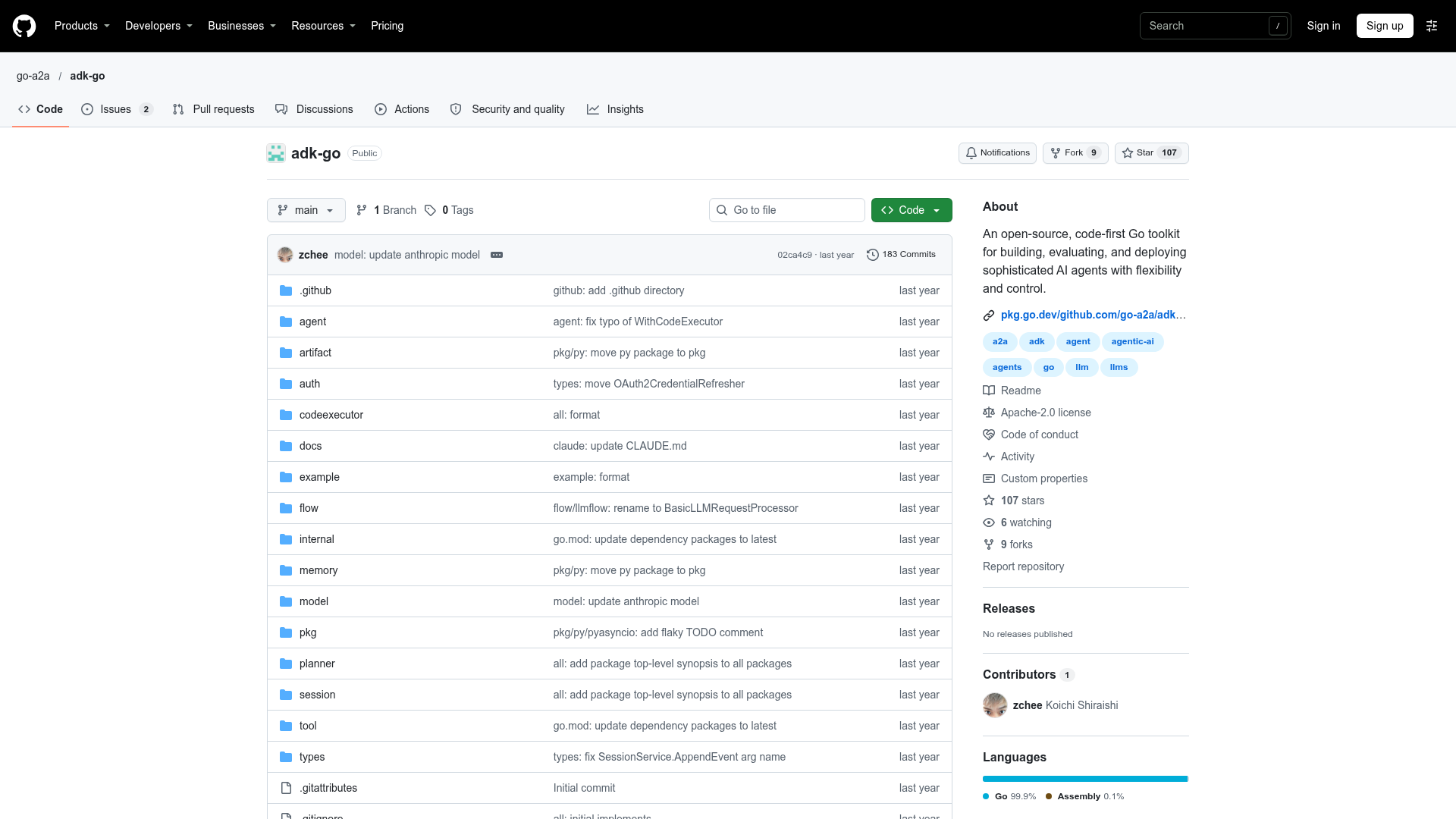 adk-go screenshot 1