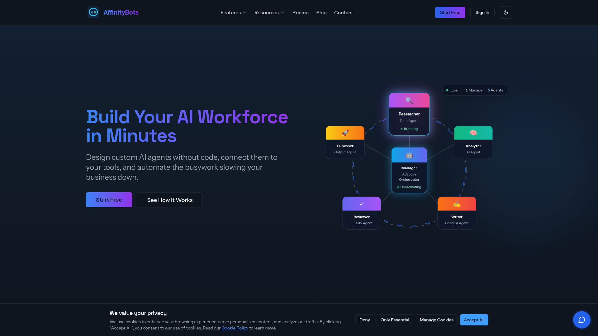 AffinityBots screenshot 1