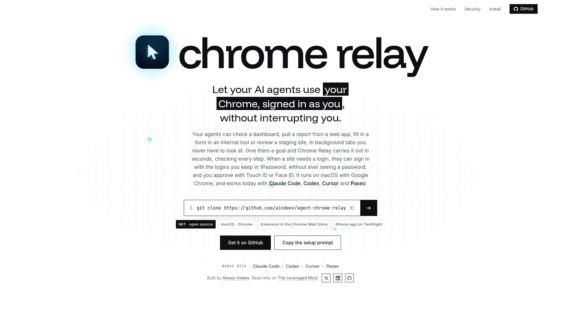 agent-chrome-relay screenshot 1