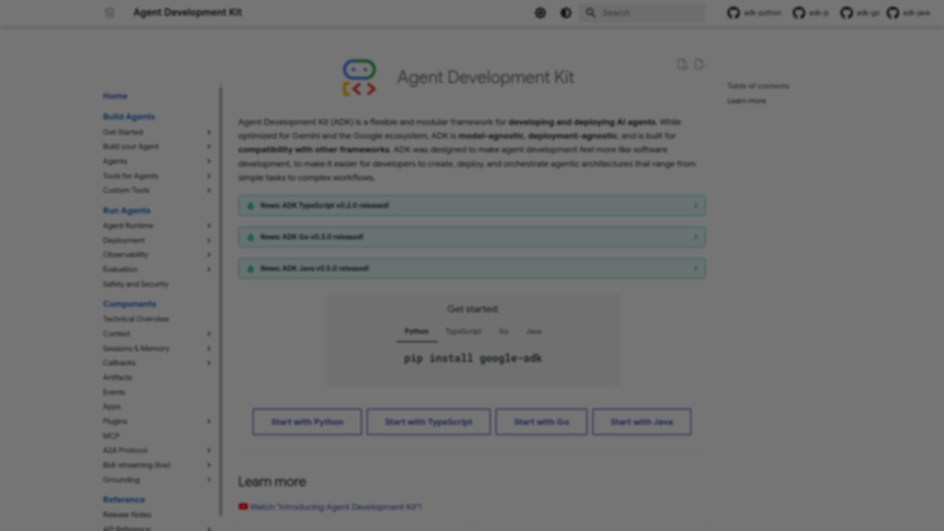 Agent Development Kit (ADK) screenshot 1