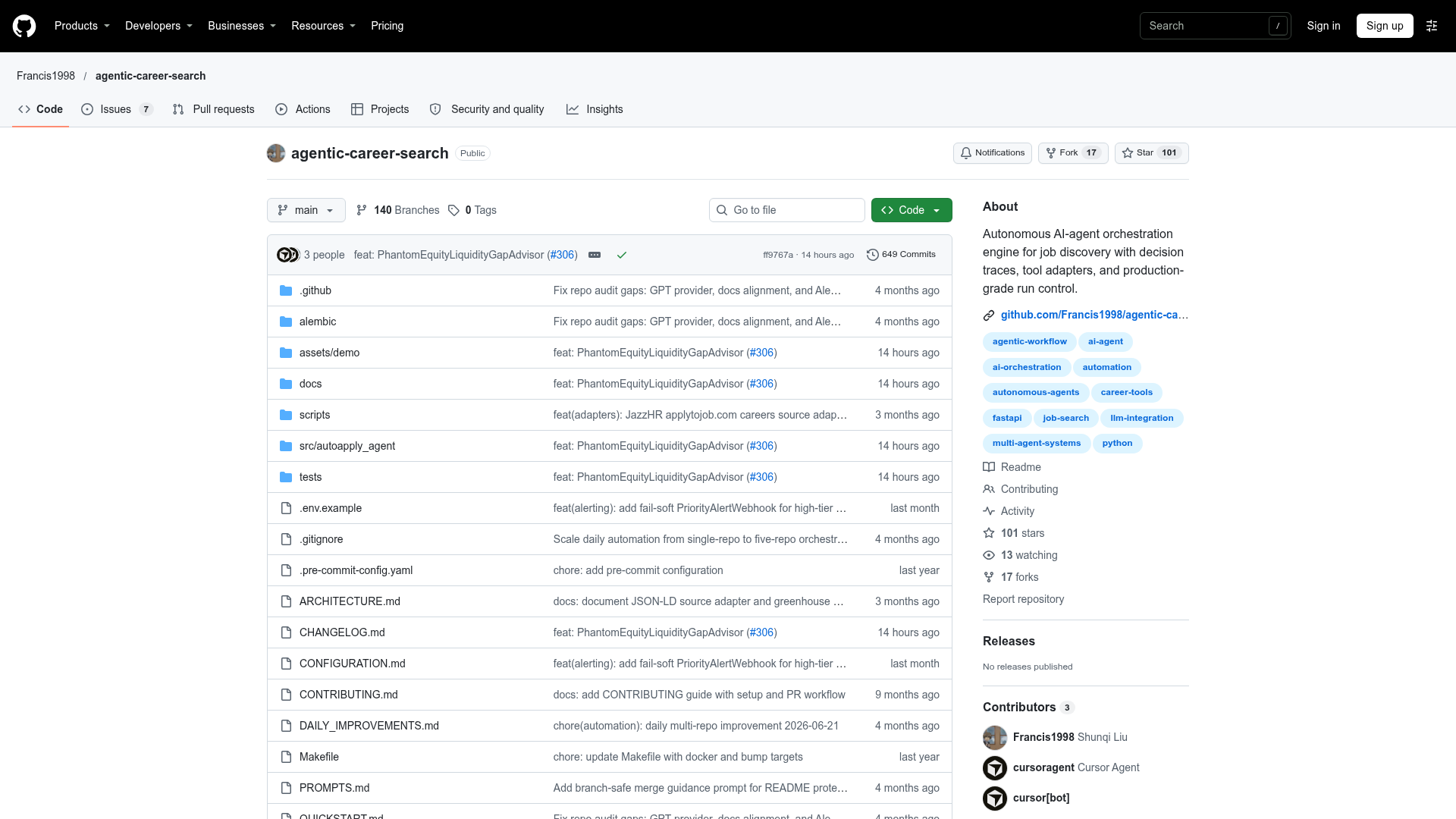 agentic-career-search screenshot 1