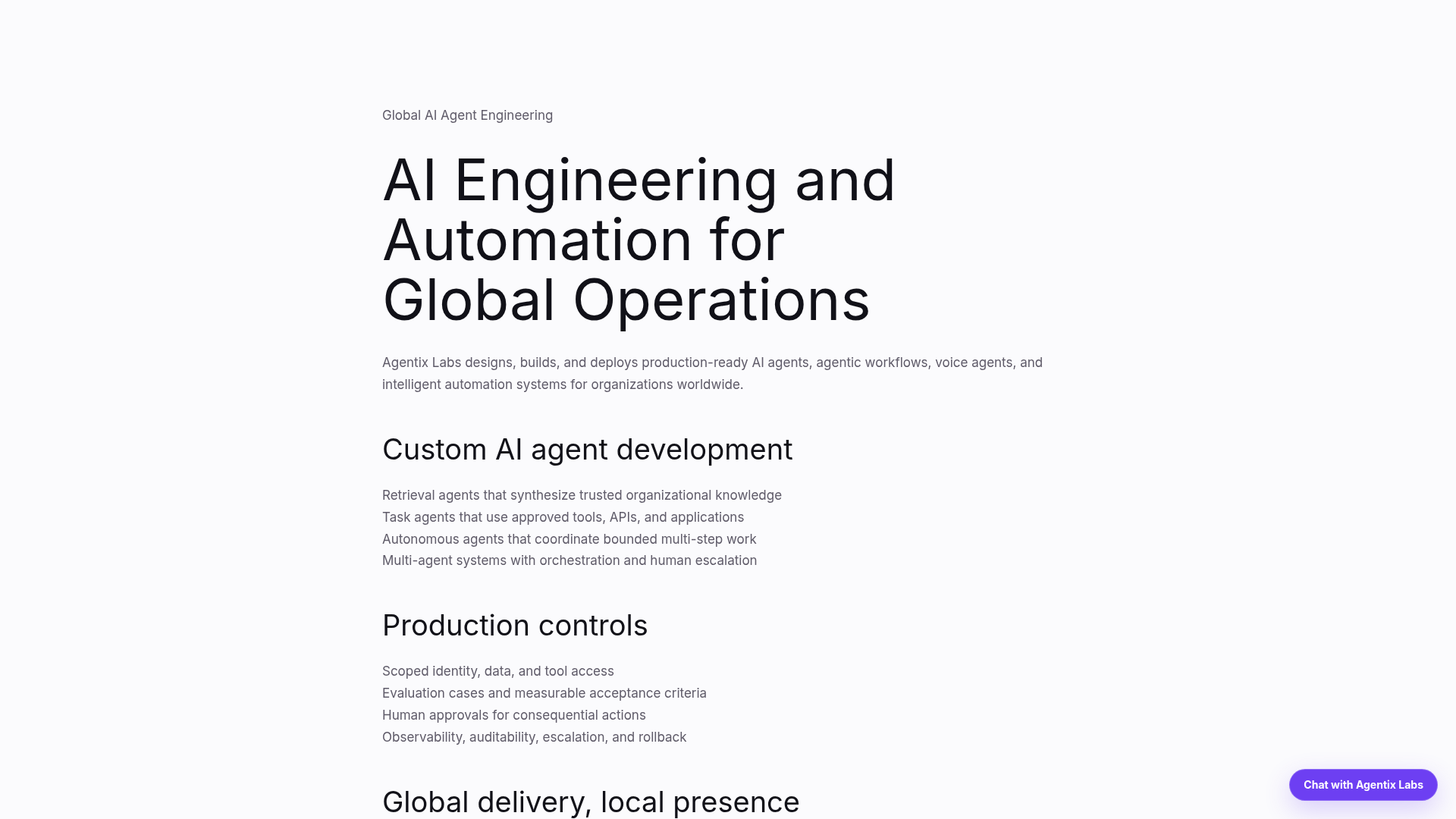 Agentix Labs screenshot 1
