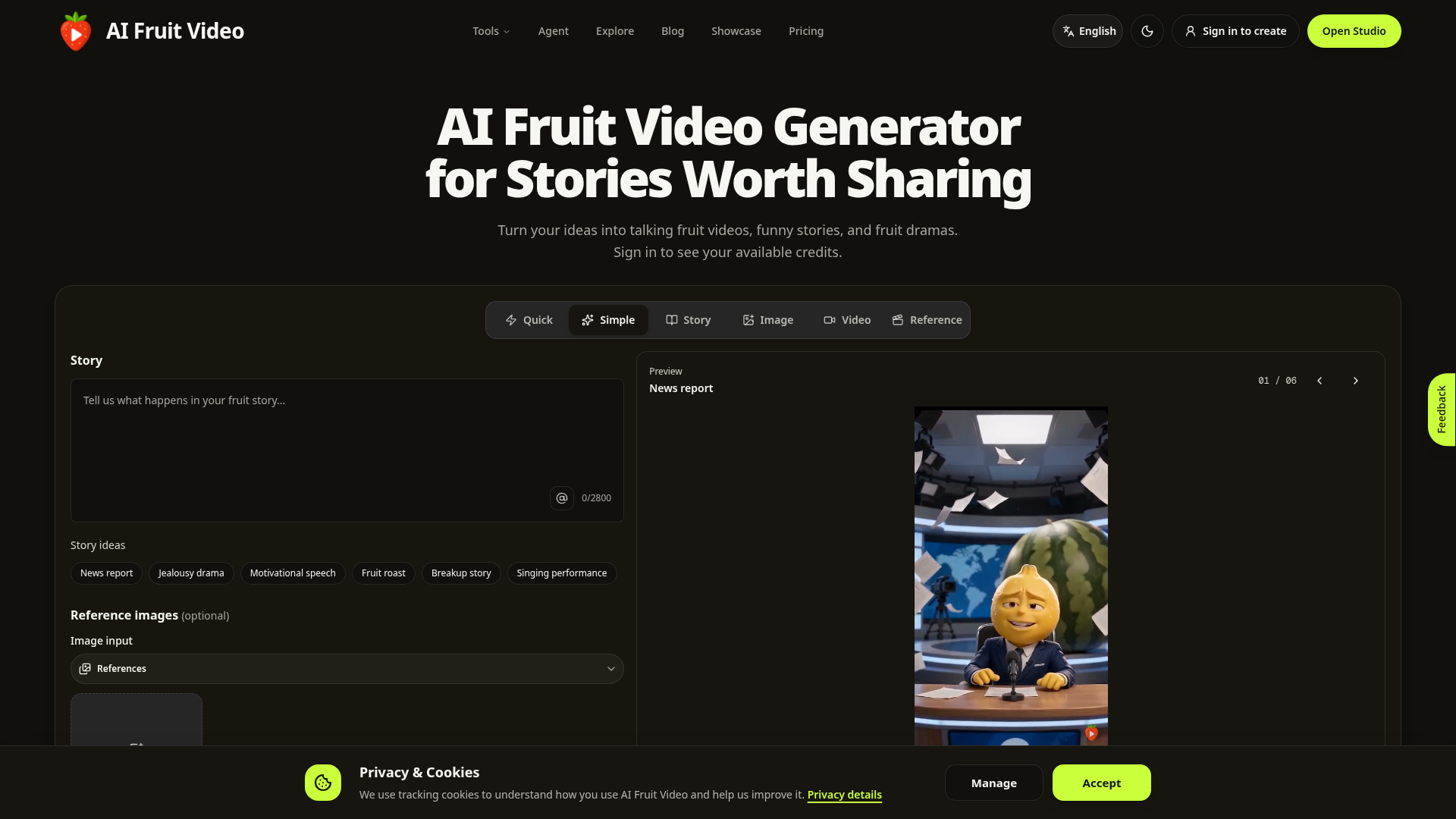AI Fruit Video screenshot 1