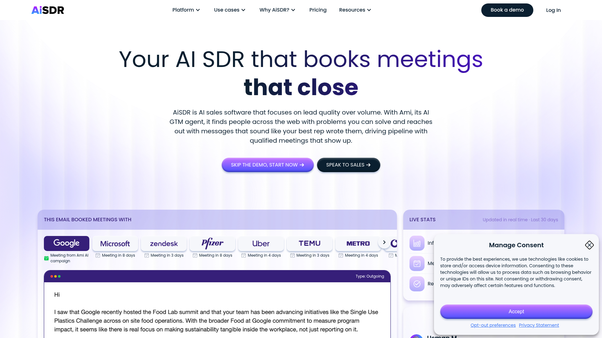 AiSDR screenshot 1