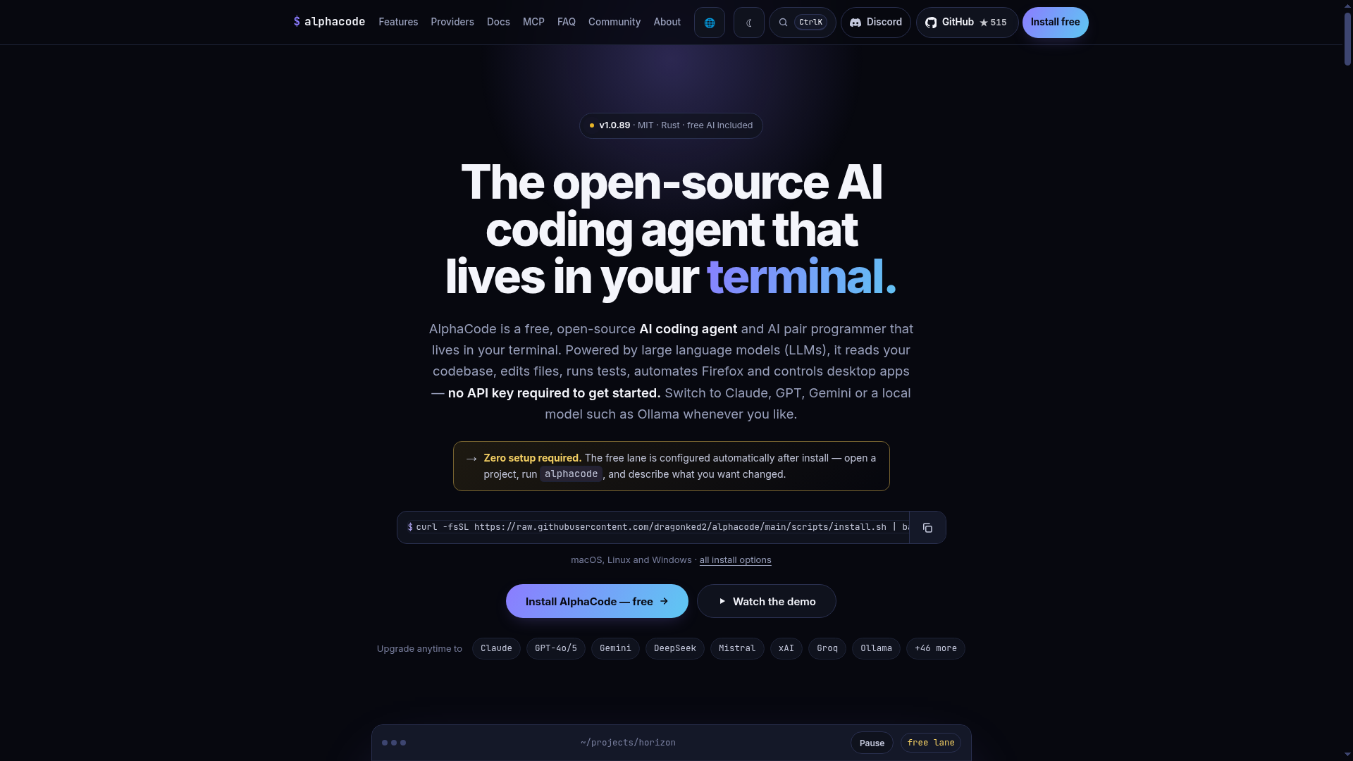 alphacode screenshot 1