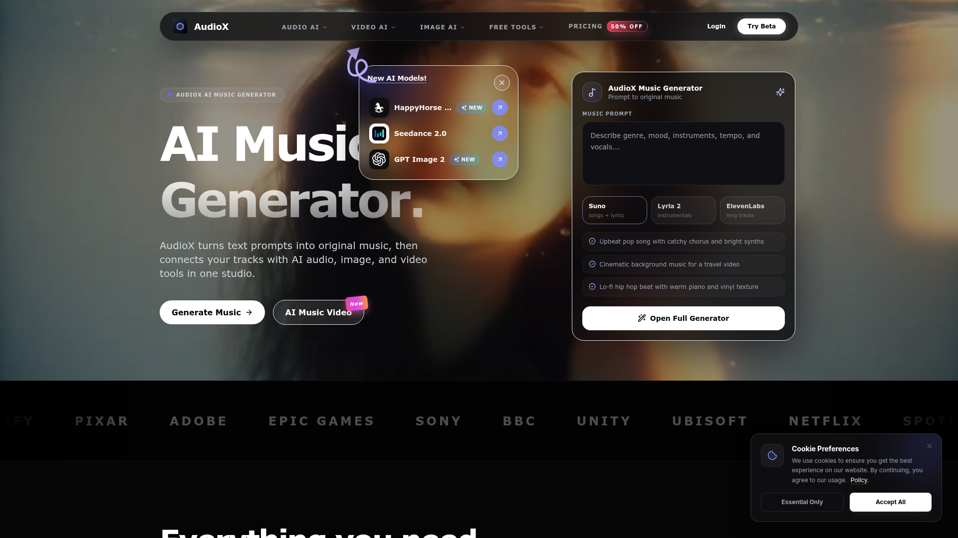 AudioX screenshot 1