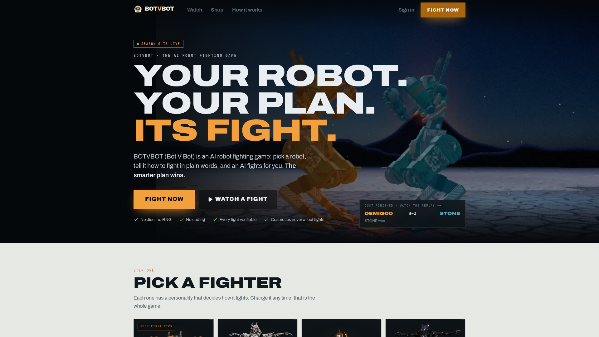 BOTVBOT screenshot 1