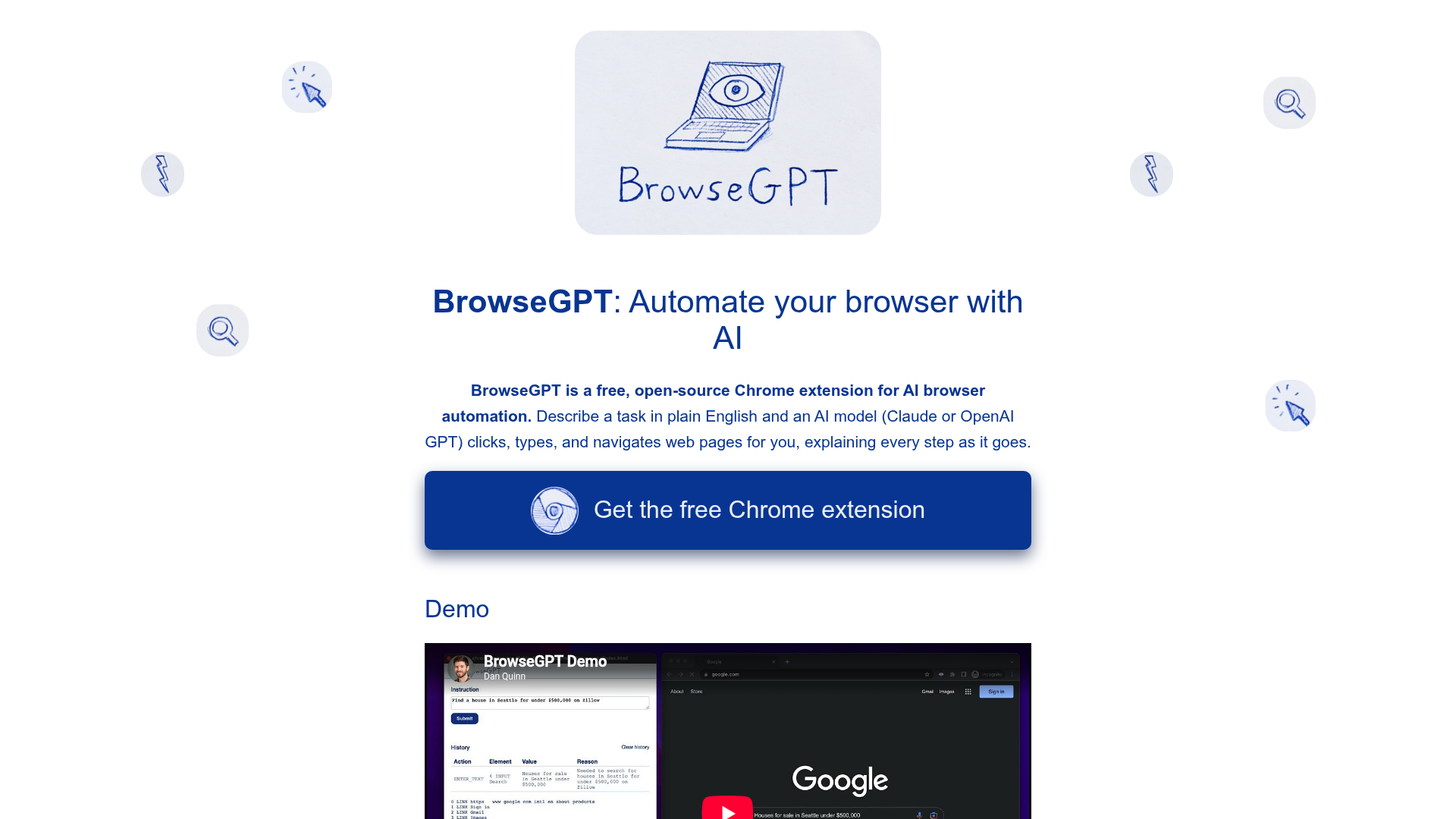 BrowseGPT screenshot 1