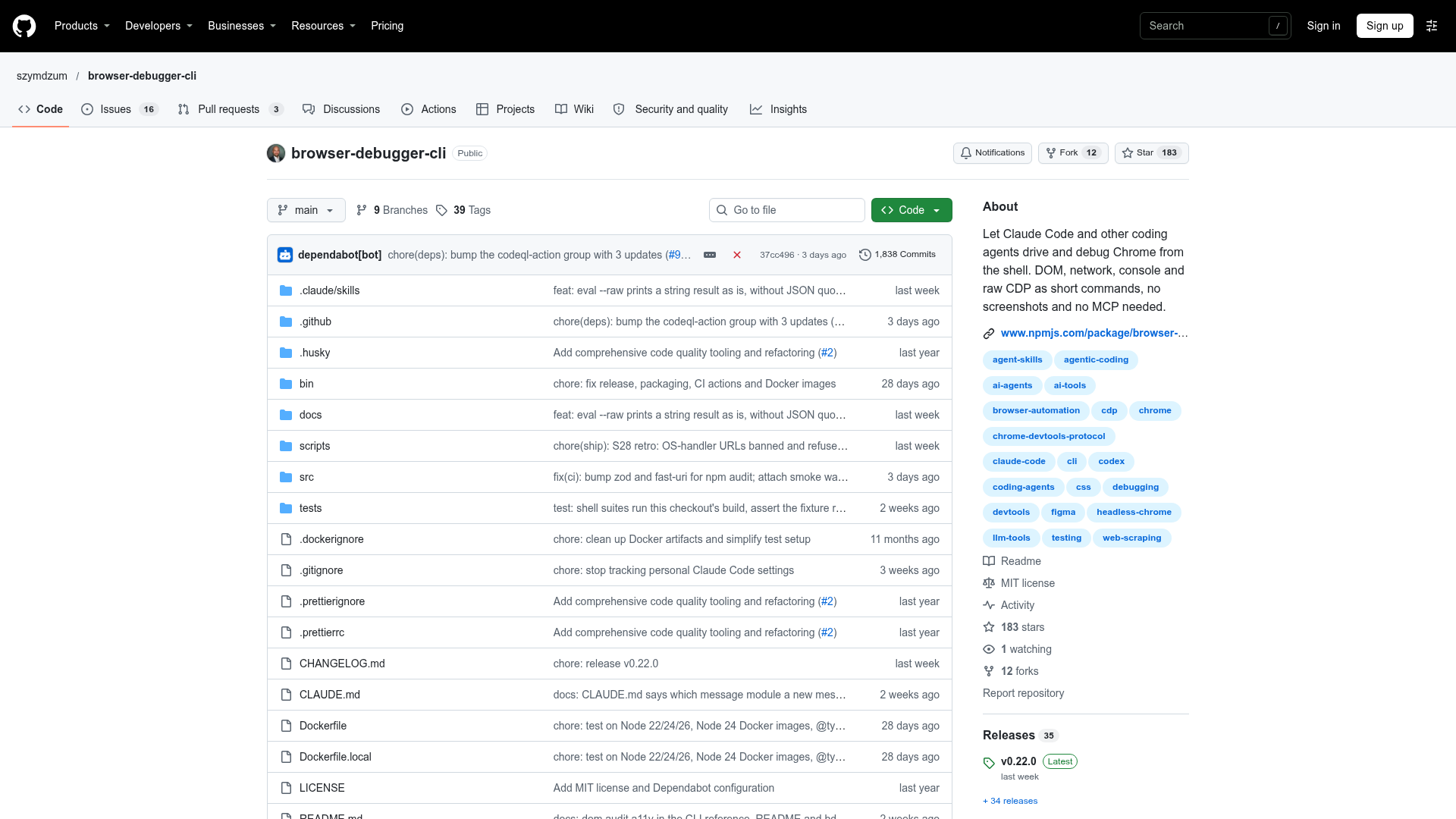 browser-debugger-cli screenshot 1