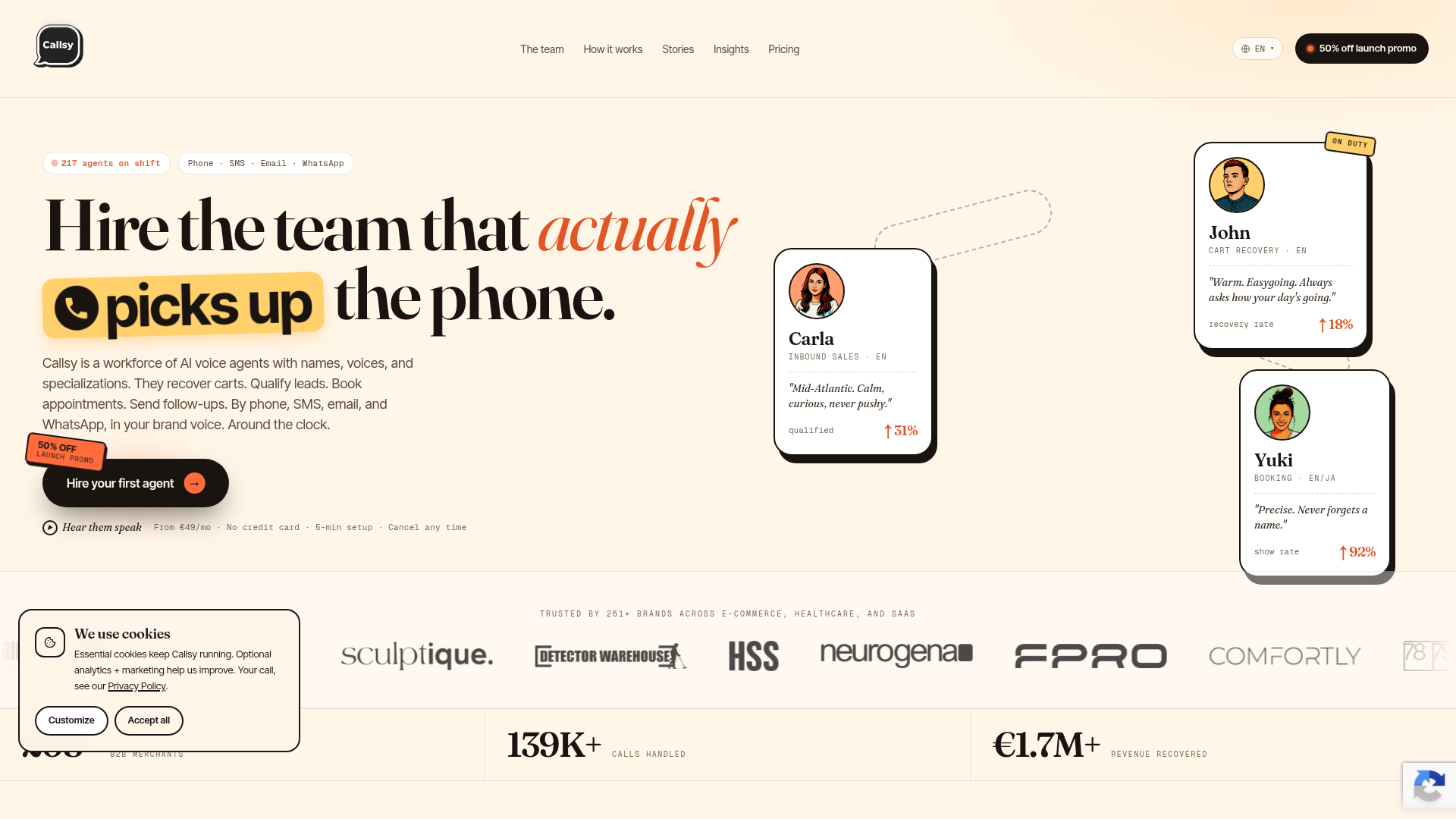 Callsy screenshot 1