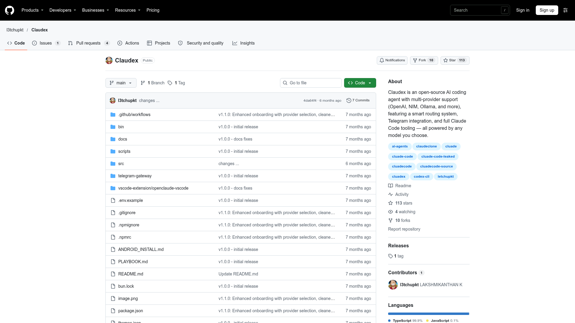 Claudex screenshot 1