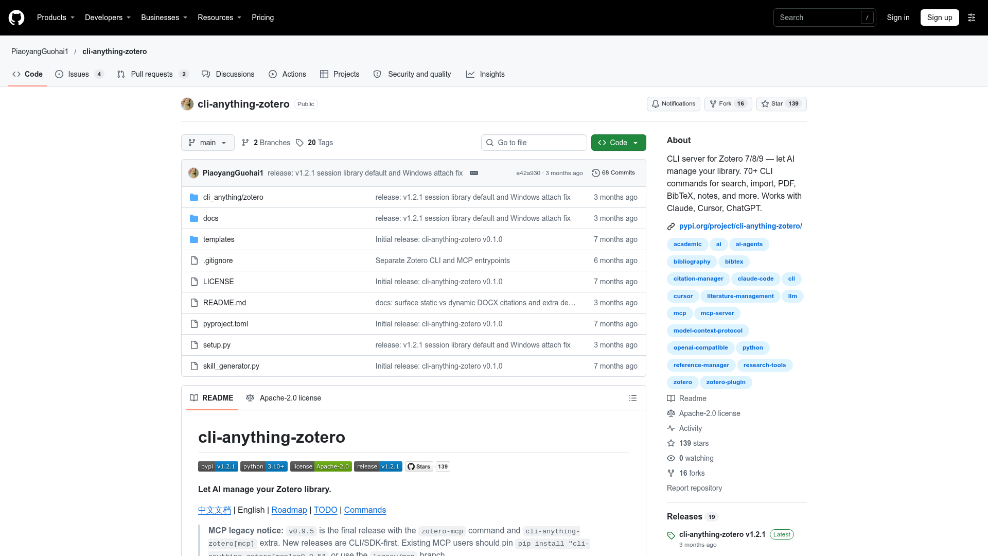 cli-anything-zotero screenshot 1