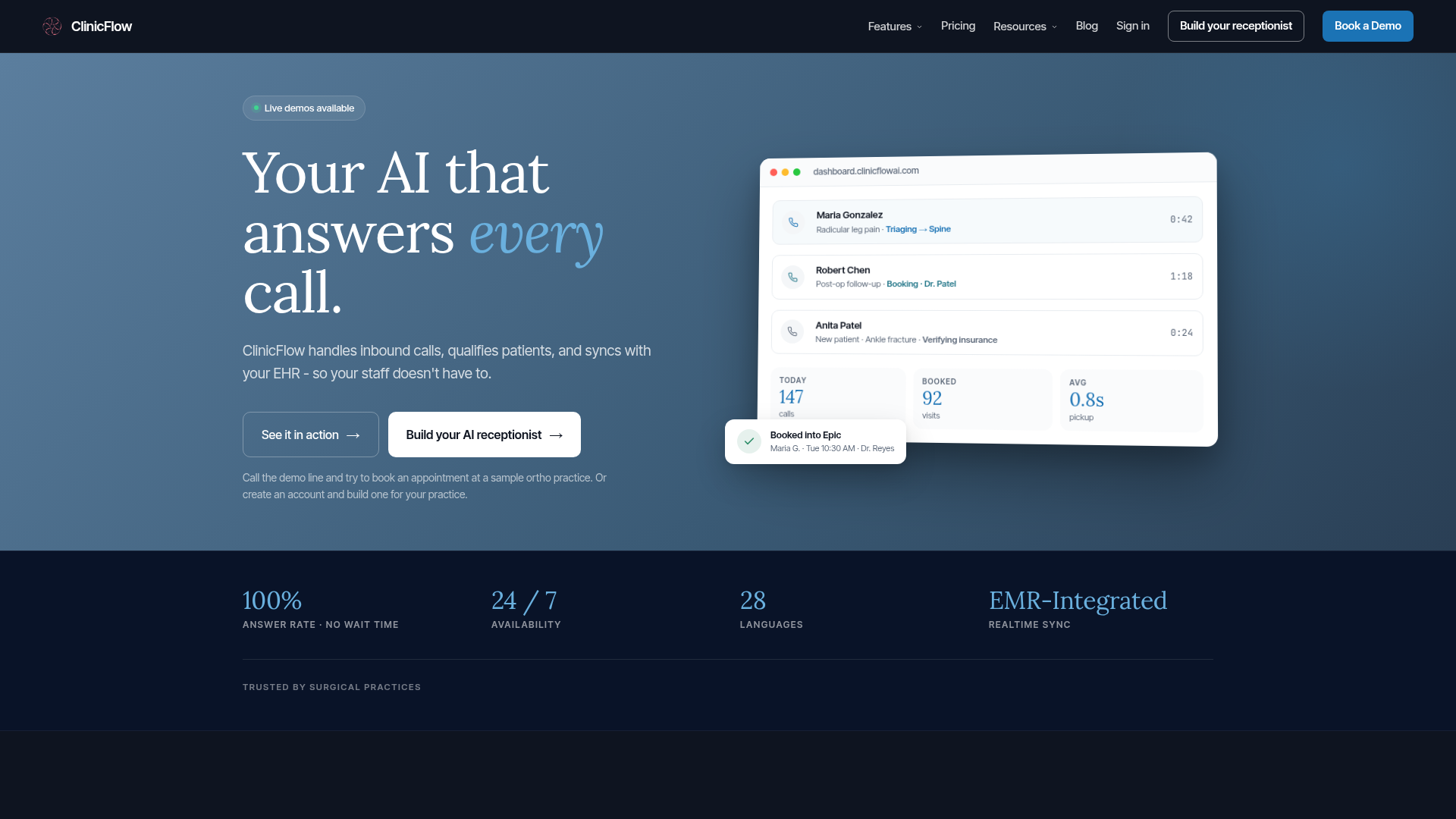ClinicFlow screenshot 1