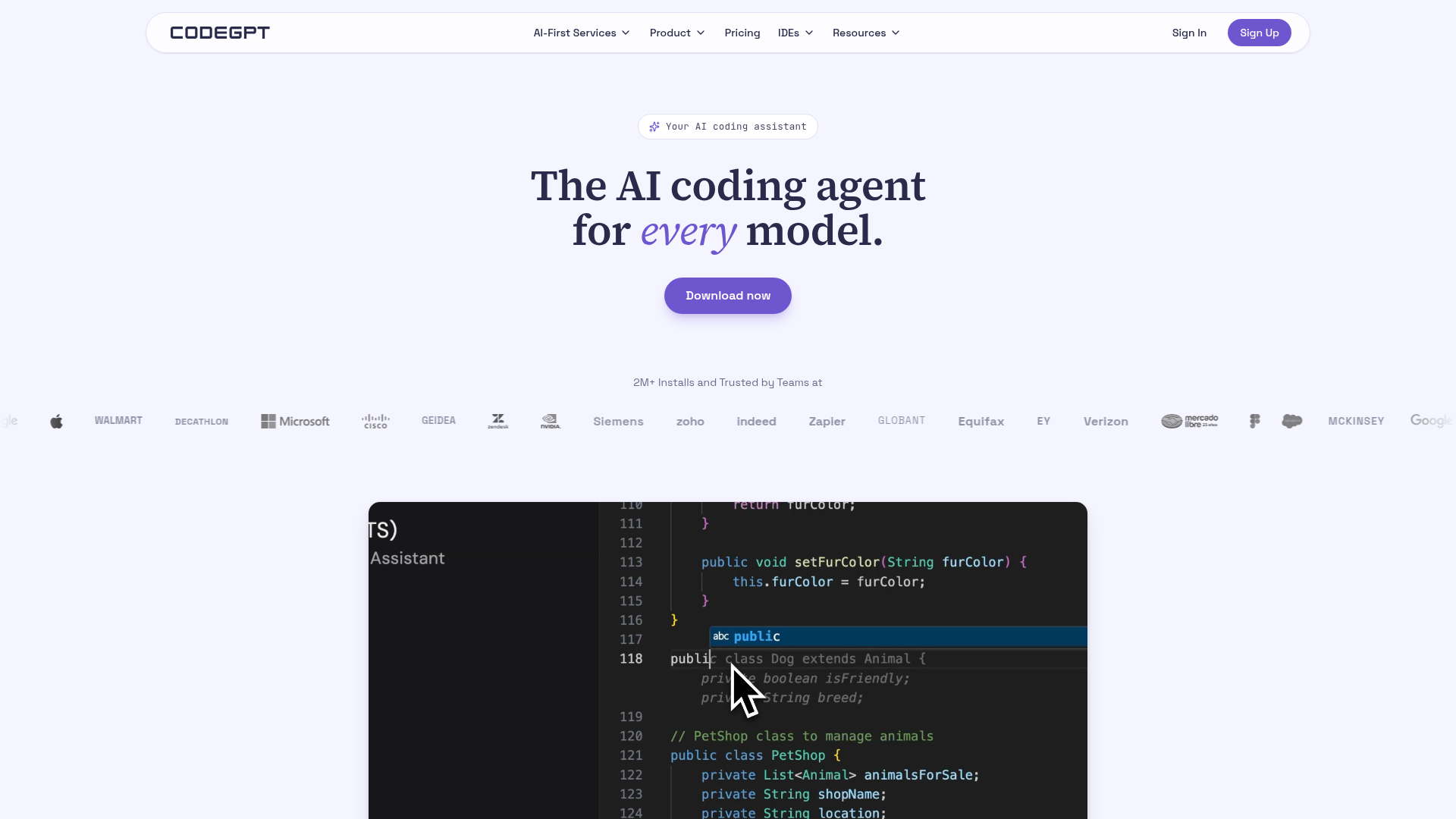 CodeGPT screenshot 1