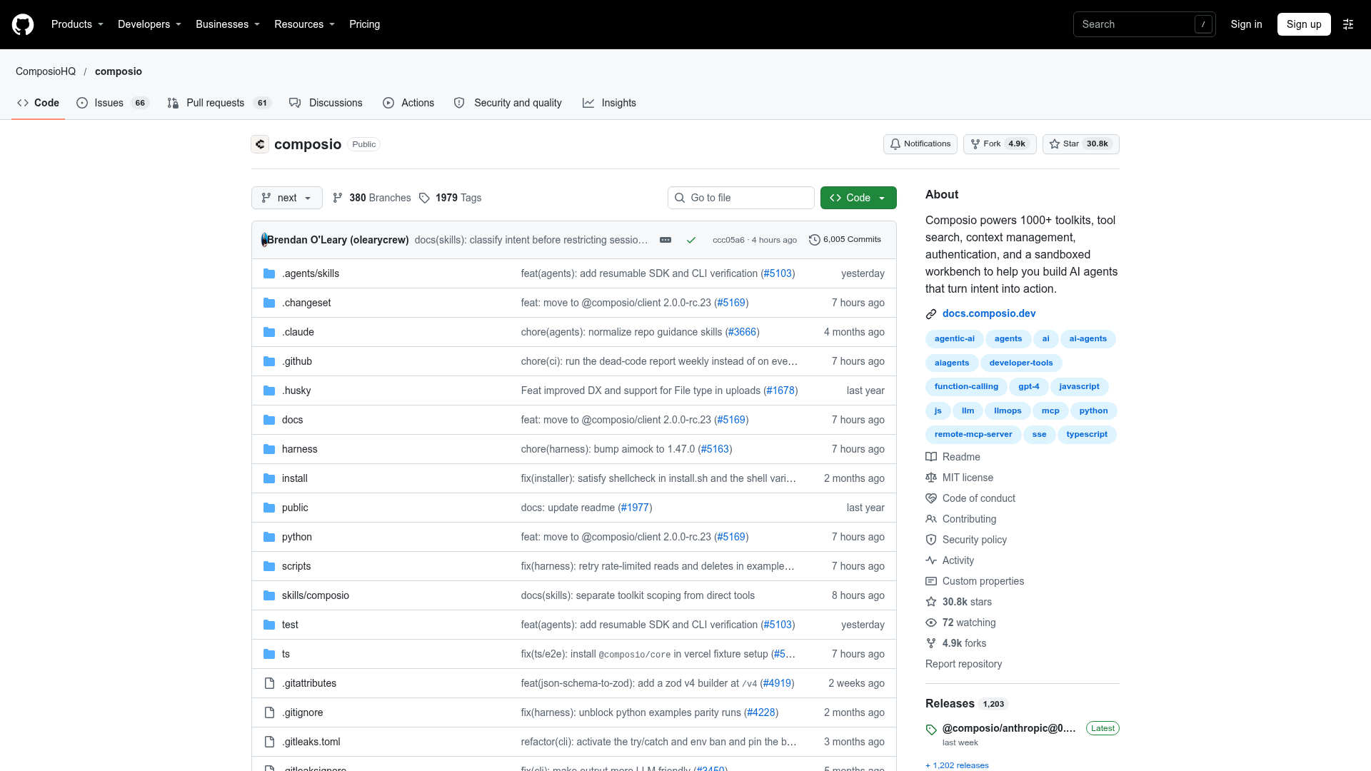 Composio screenshot 1