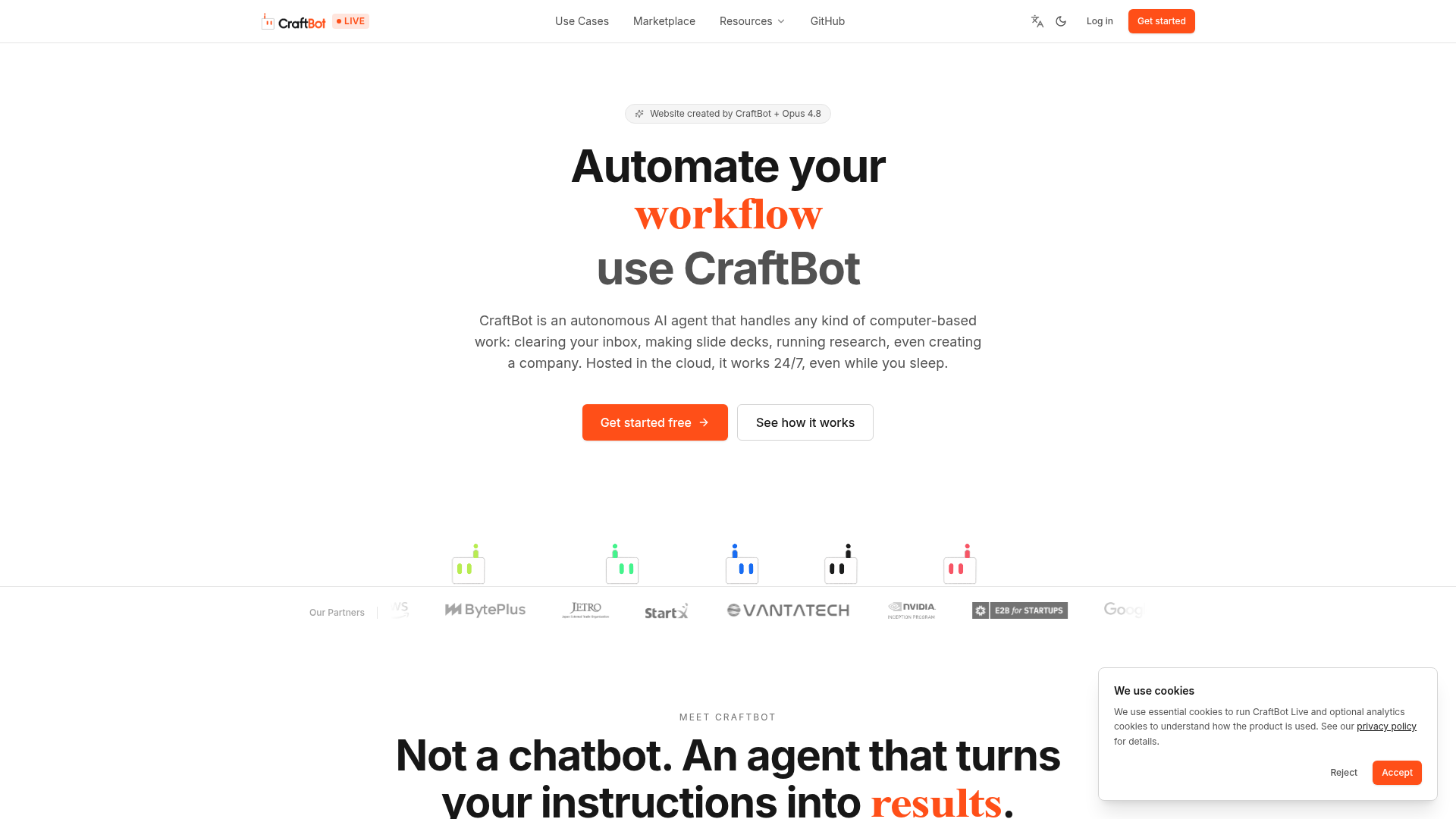 CraftBot screenshot 1