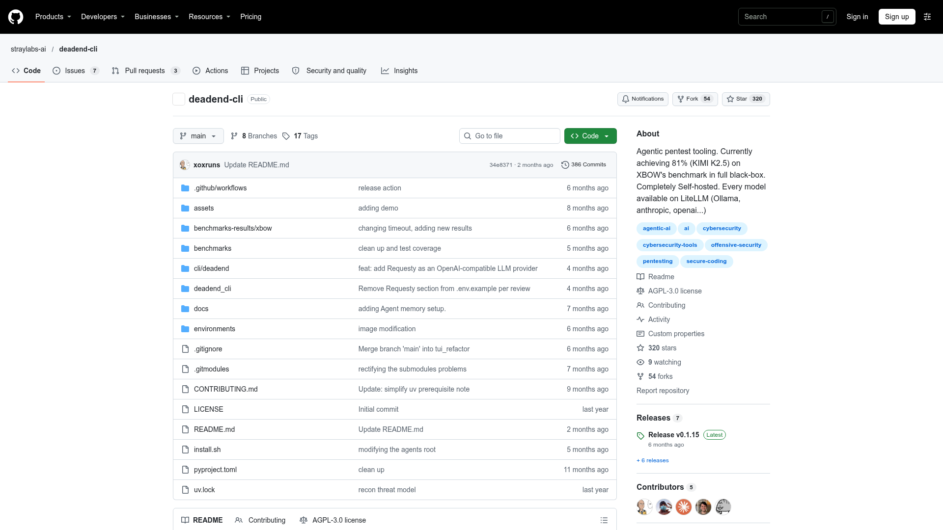 deadend-cli screenshot 1