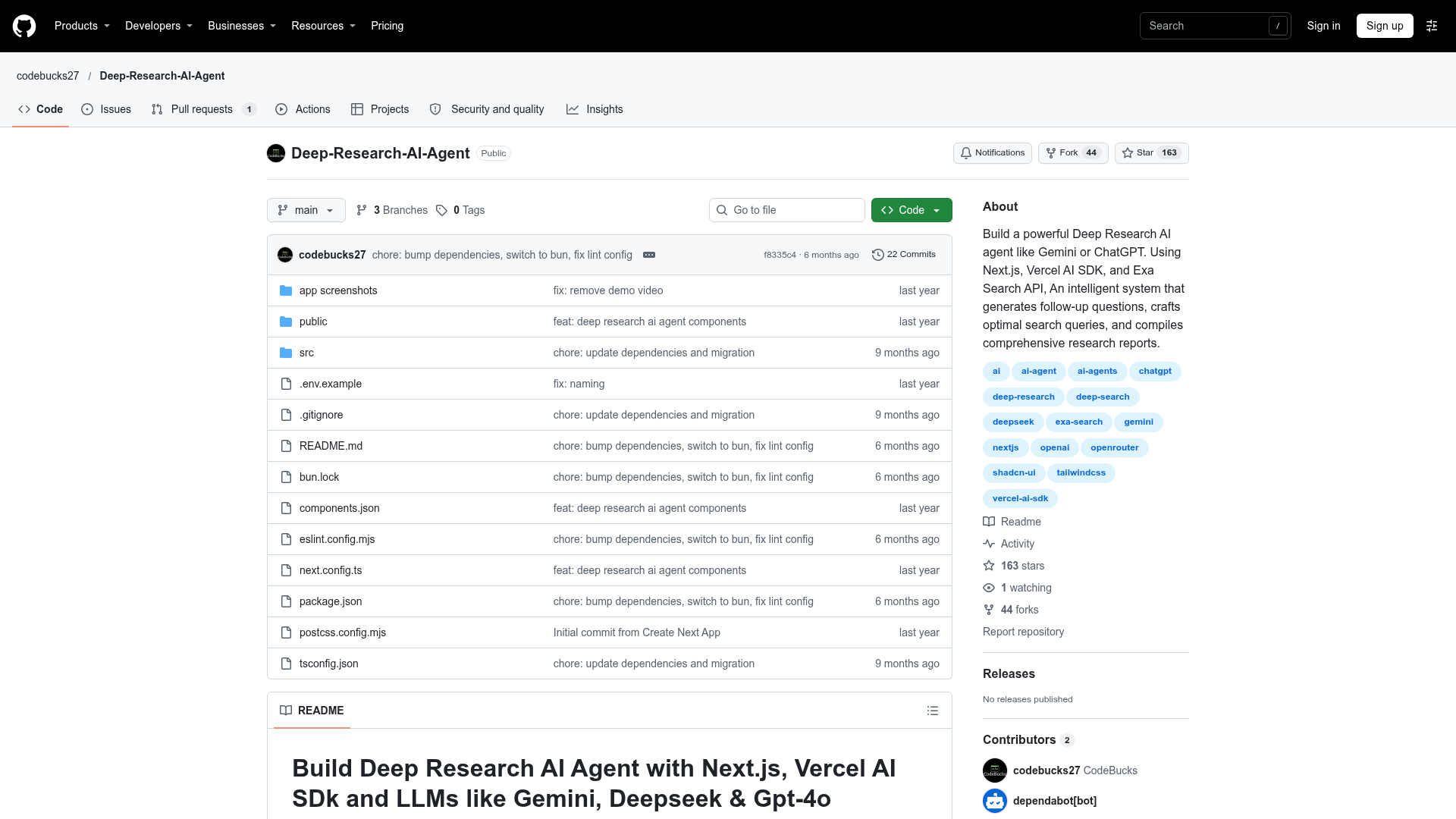 Deep-Research-AI-Agent screenshot 1