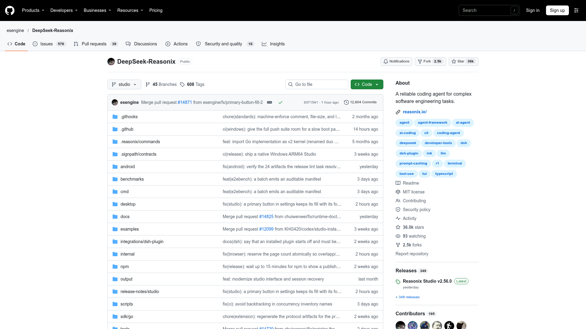 DeepSeek-Reasonix screenshot 1