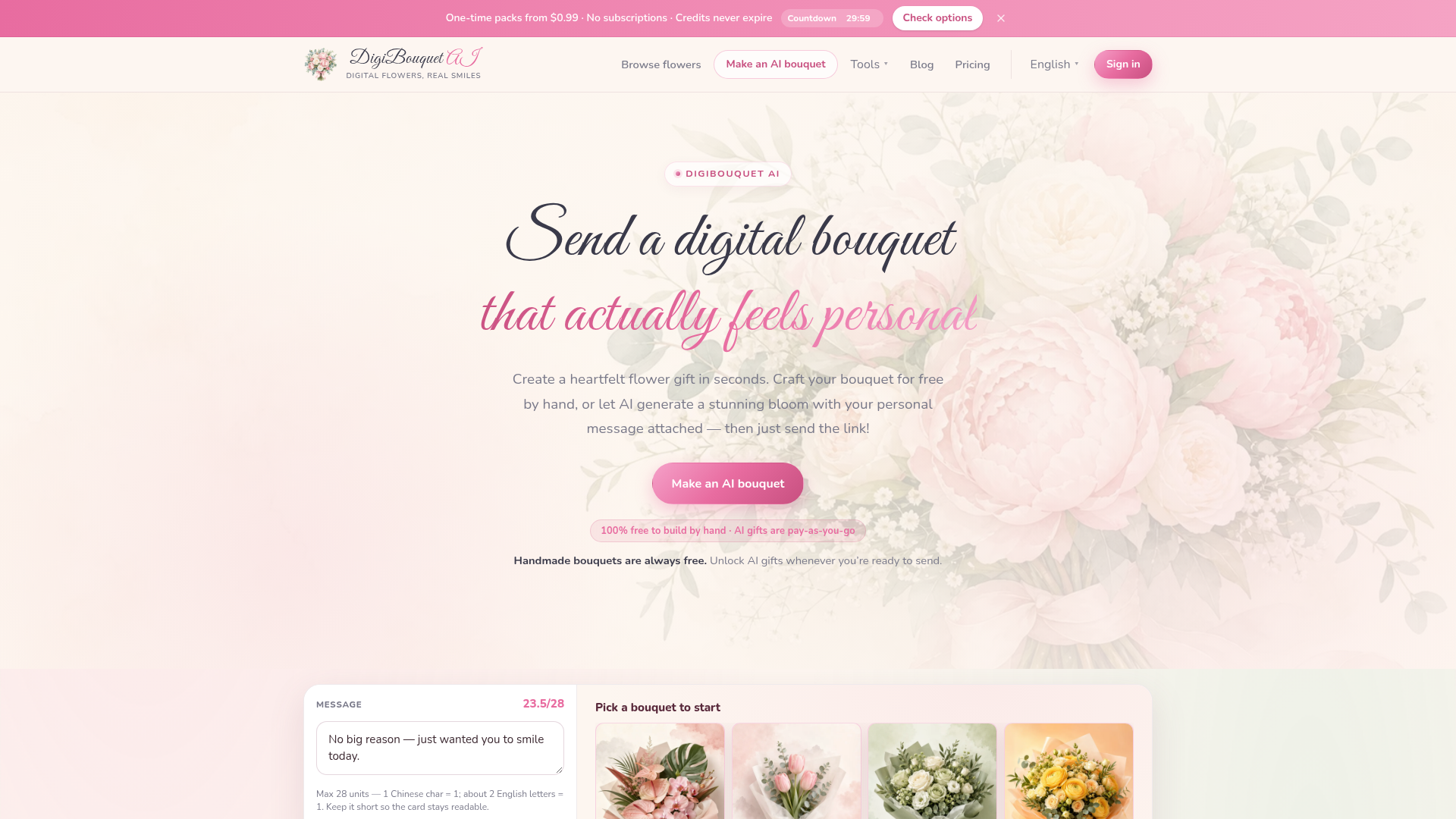 DigiBouquet AI screenshot 1