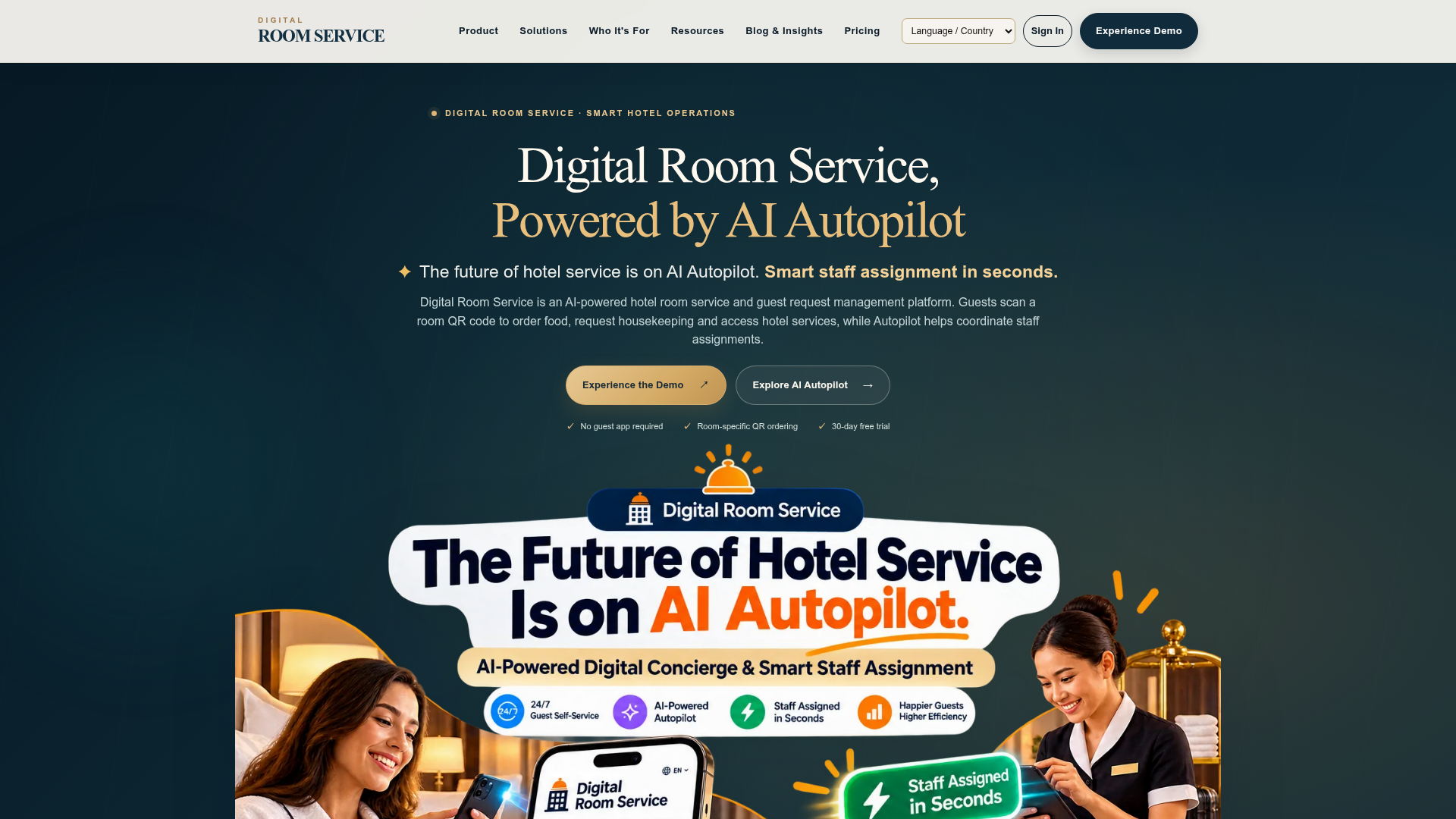 Digital Room Service screenshot 1