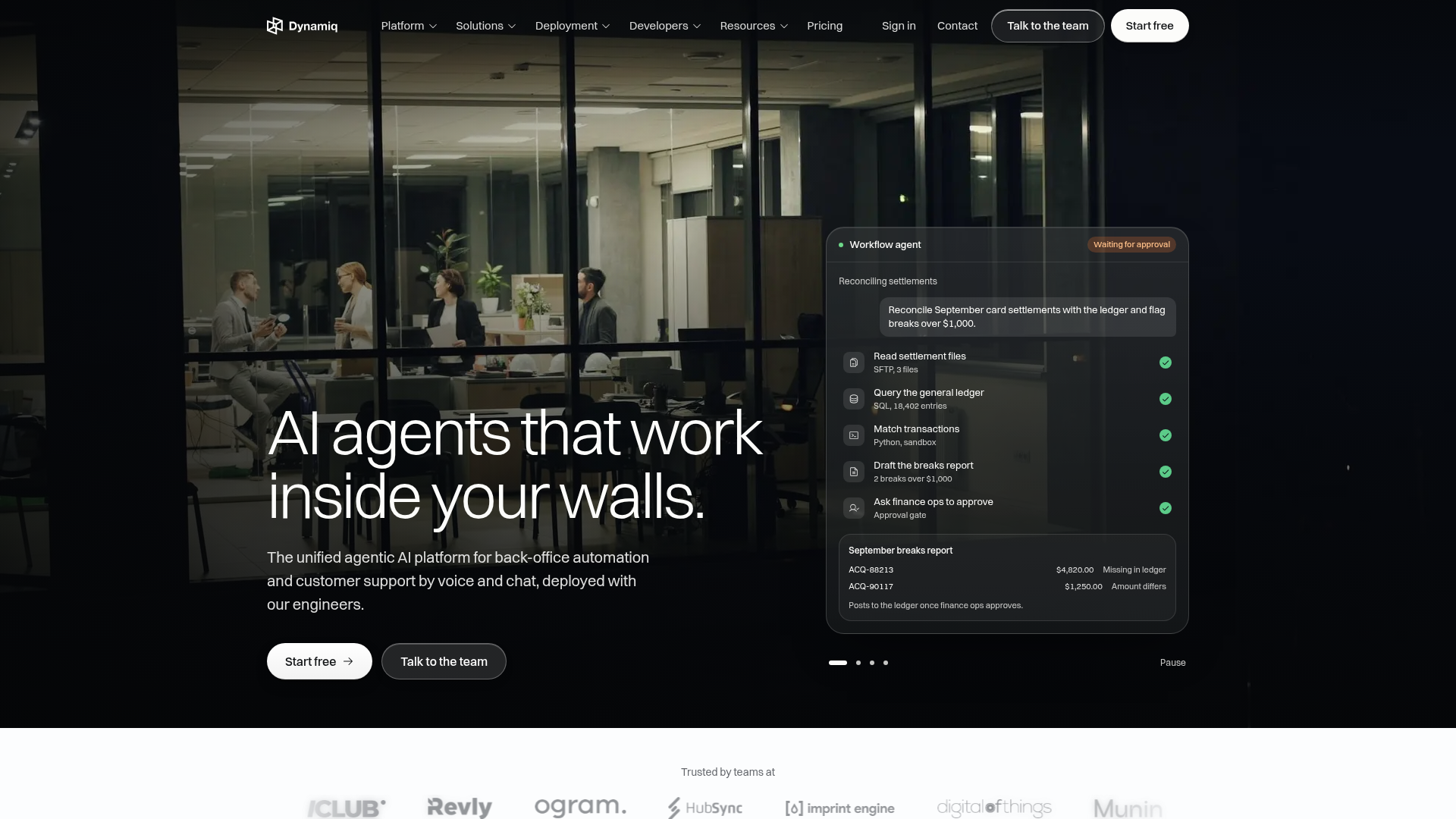 Dynamiq screenshot 1