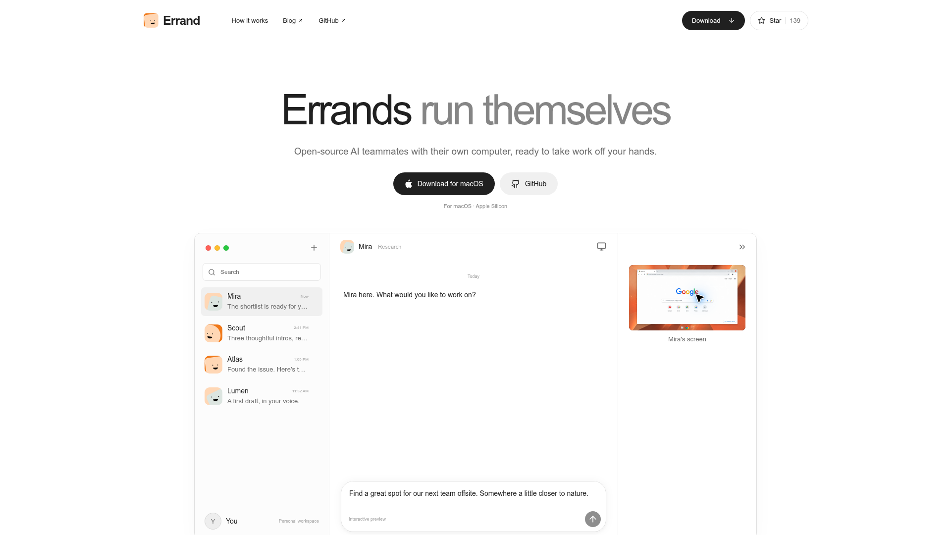 errand screenshot 1