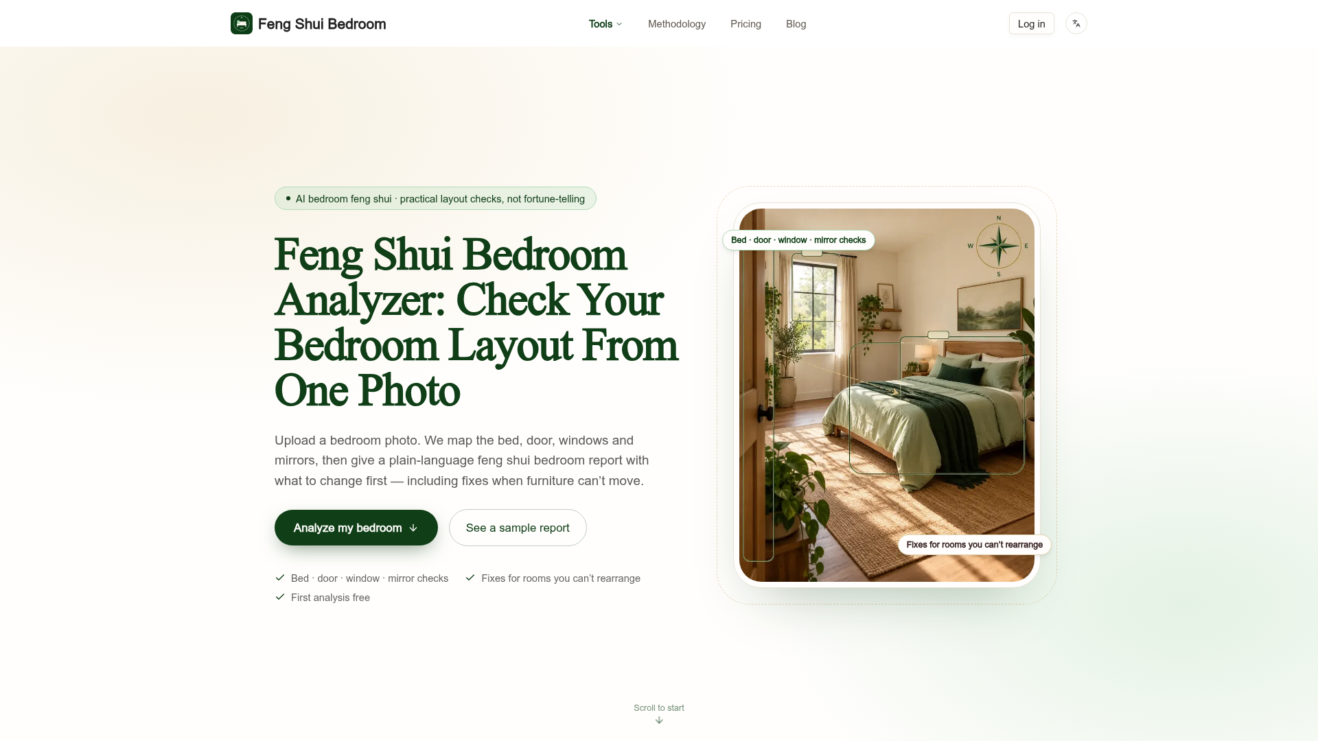 Feng Shui Bedroom Analyzer screenshot 1