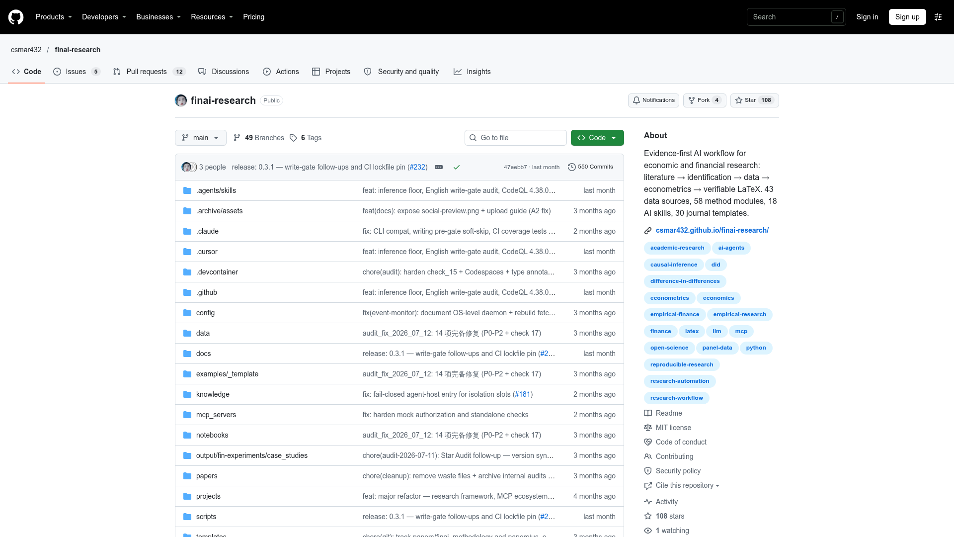 finai-research screenshot 1