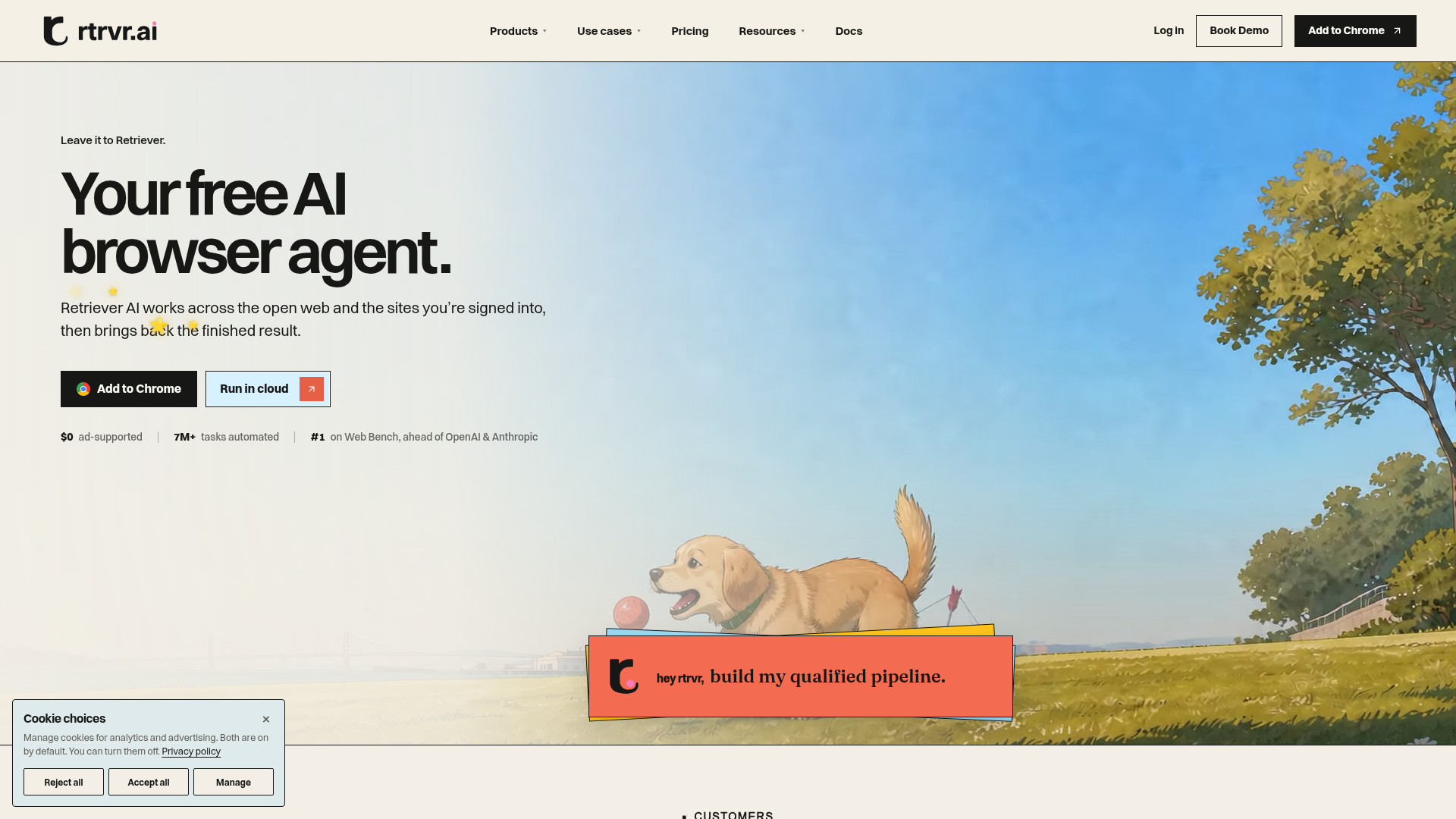 Free AI Browser Agent for Chrome and Cloud screenshot 1