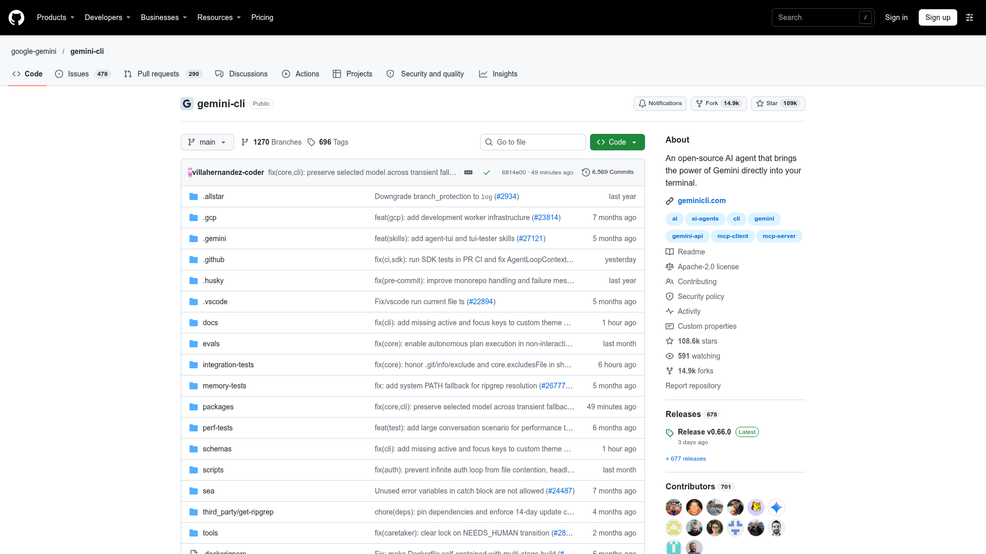 Gemini CLI screenshot 1