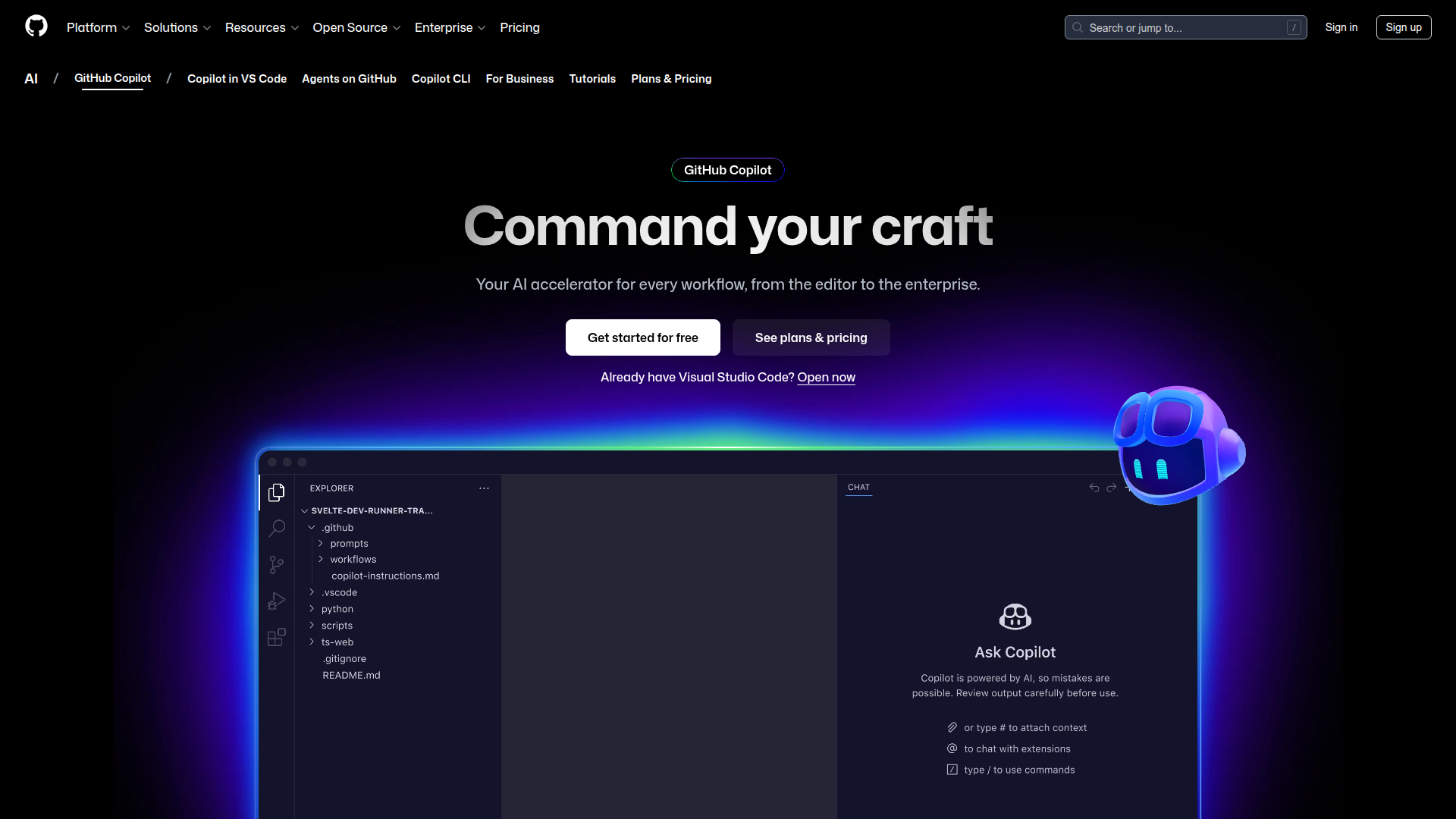 GitHub Copilot screenshot 1
