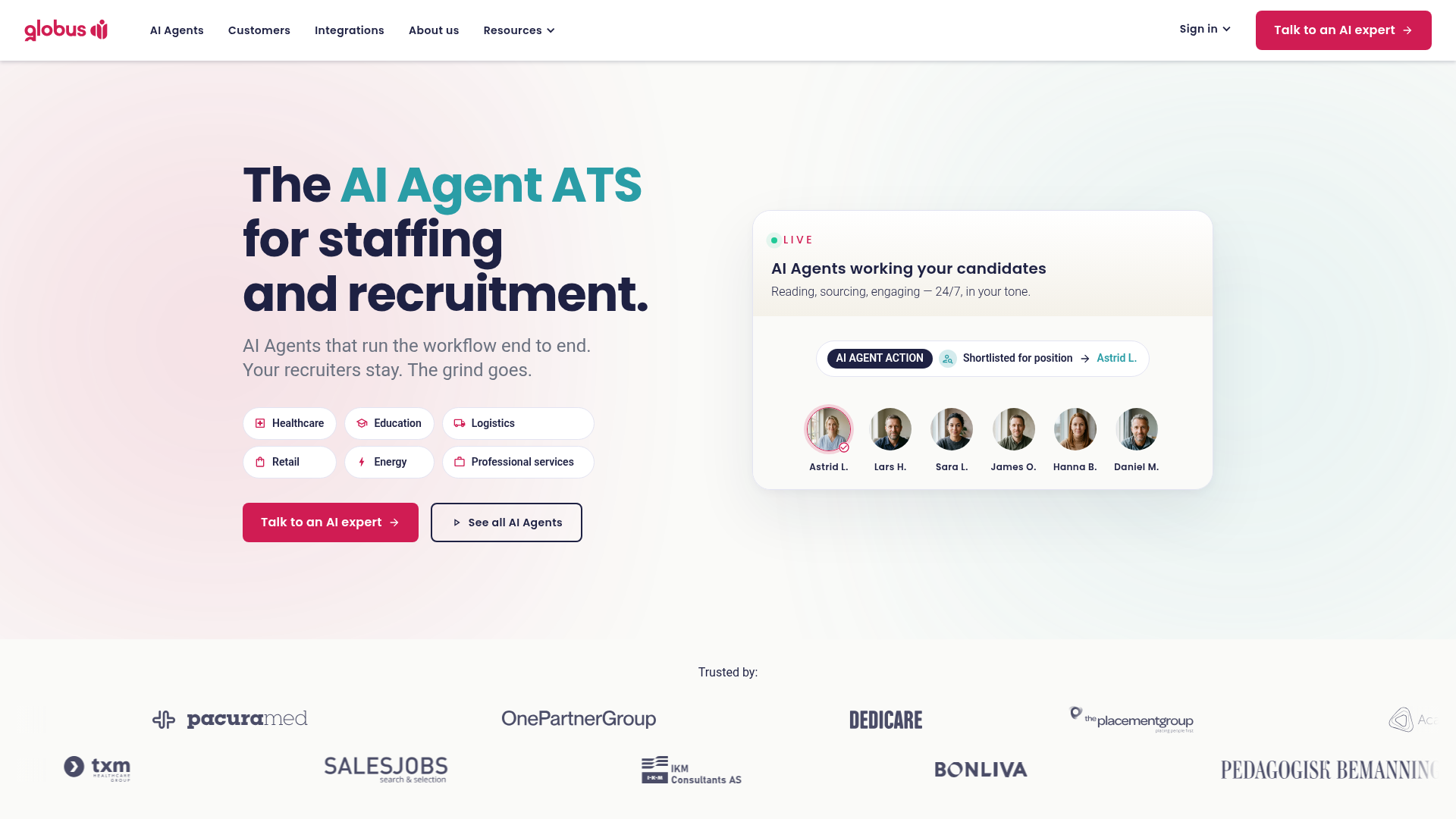 Globus Agent screenshot 1
