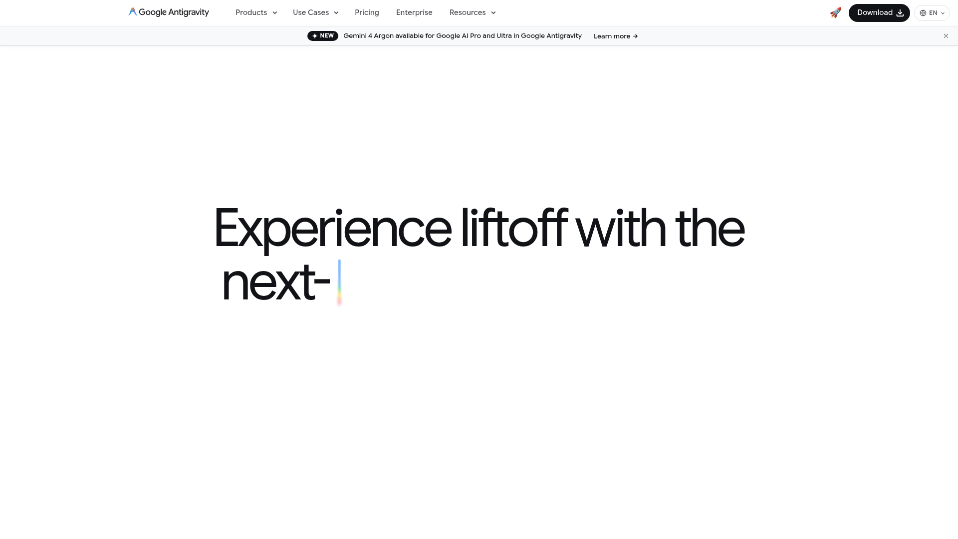 Google Antigravity screenshot 1