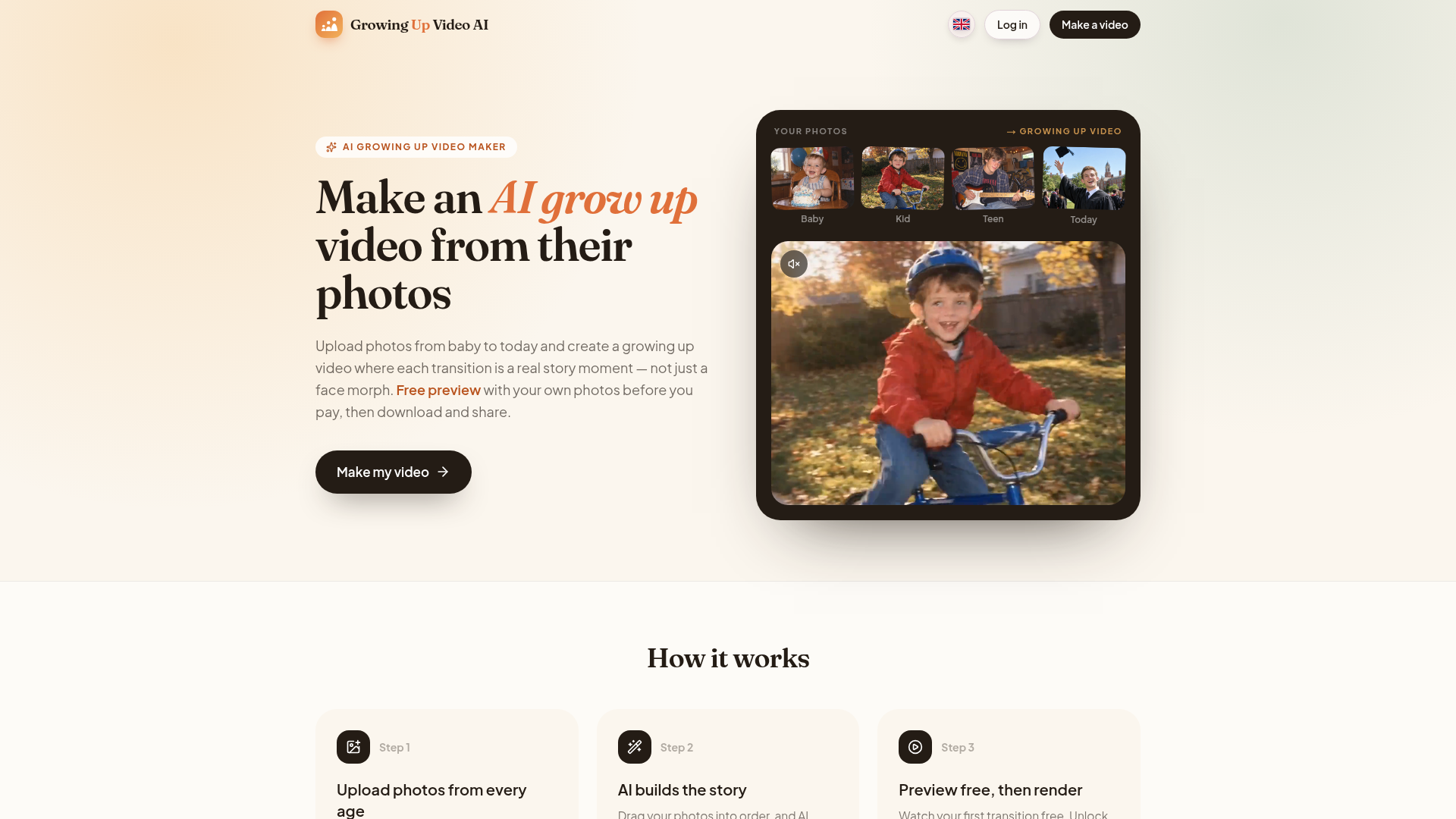 Growing Up Video Maker screenshot 1