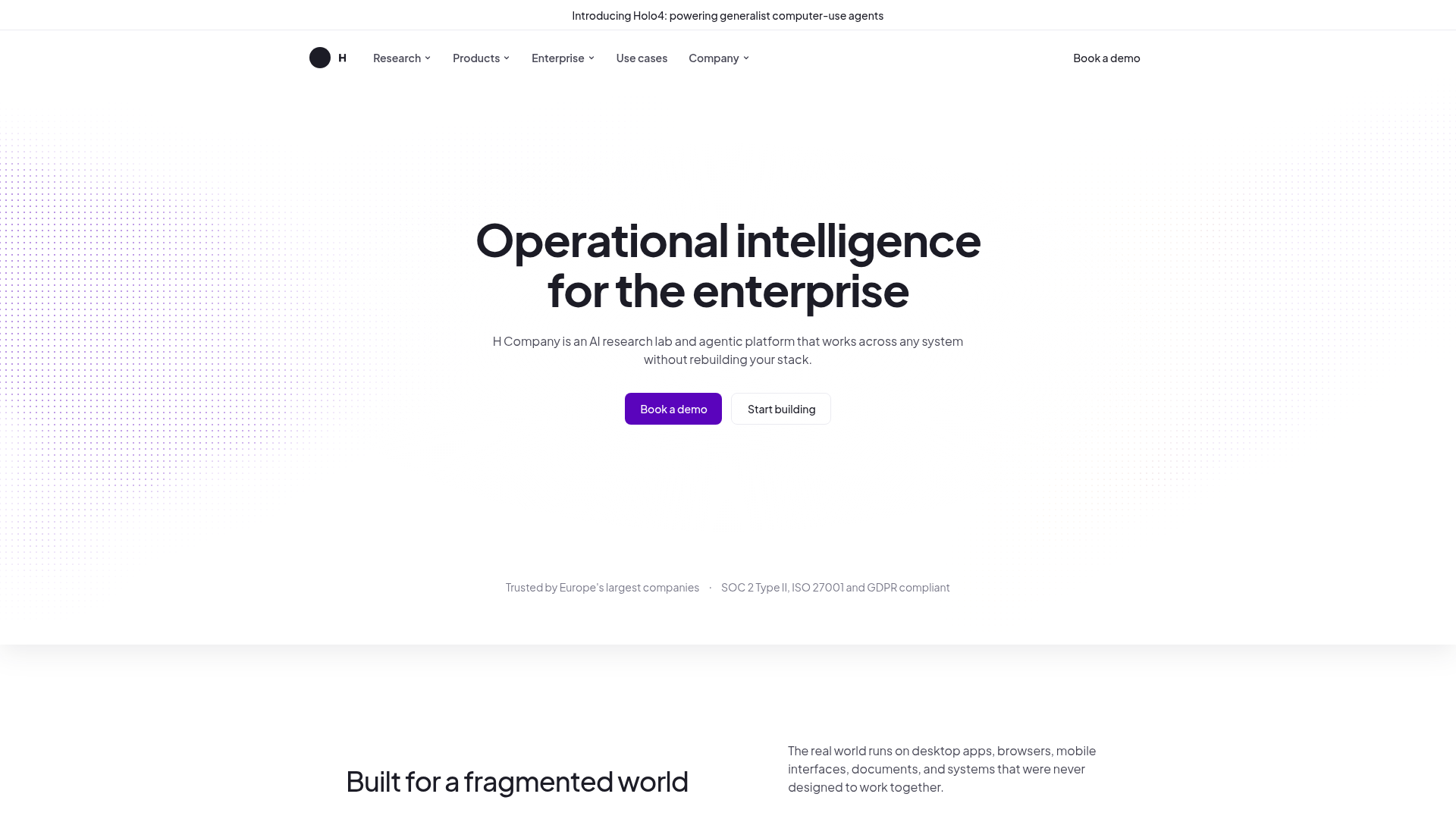 H Company screenshot 1