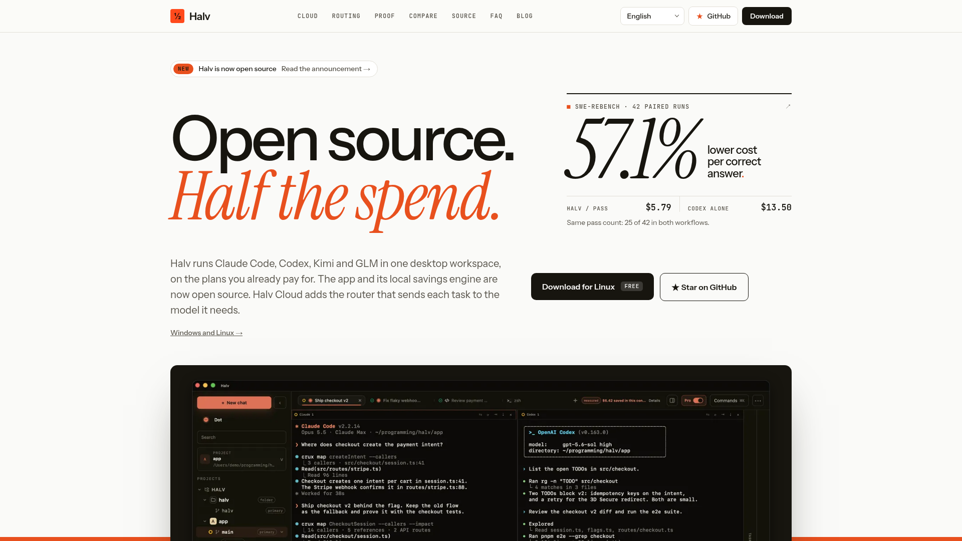 Halv screenshot 1