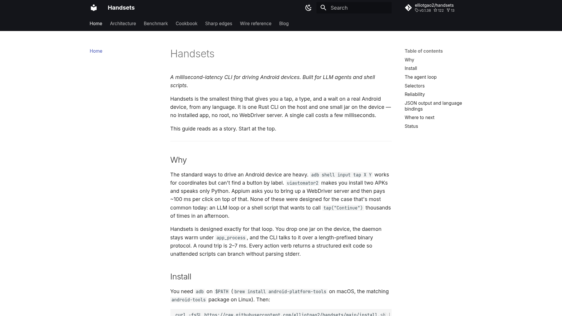 handsets screenshot 1