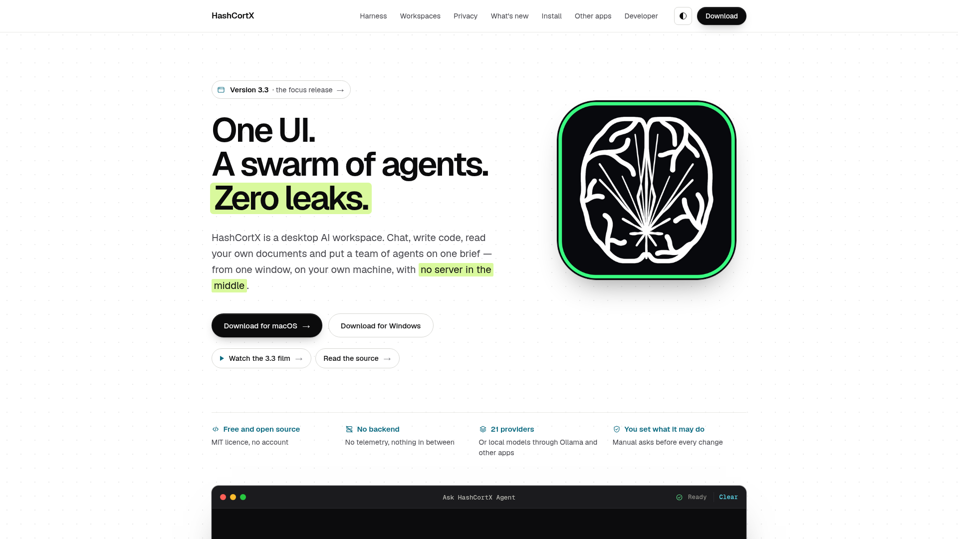 HashCortX screenshot 1