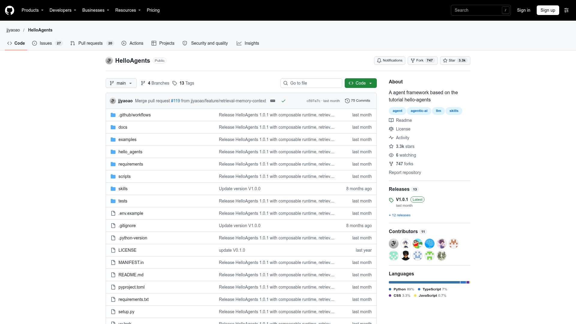 HelloAgents screenshot 1