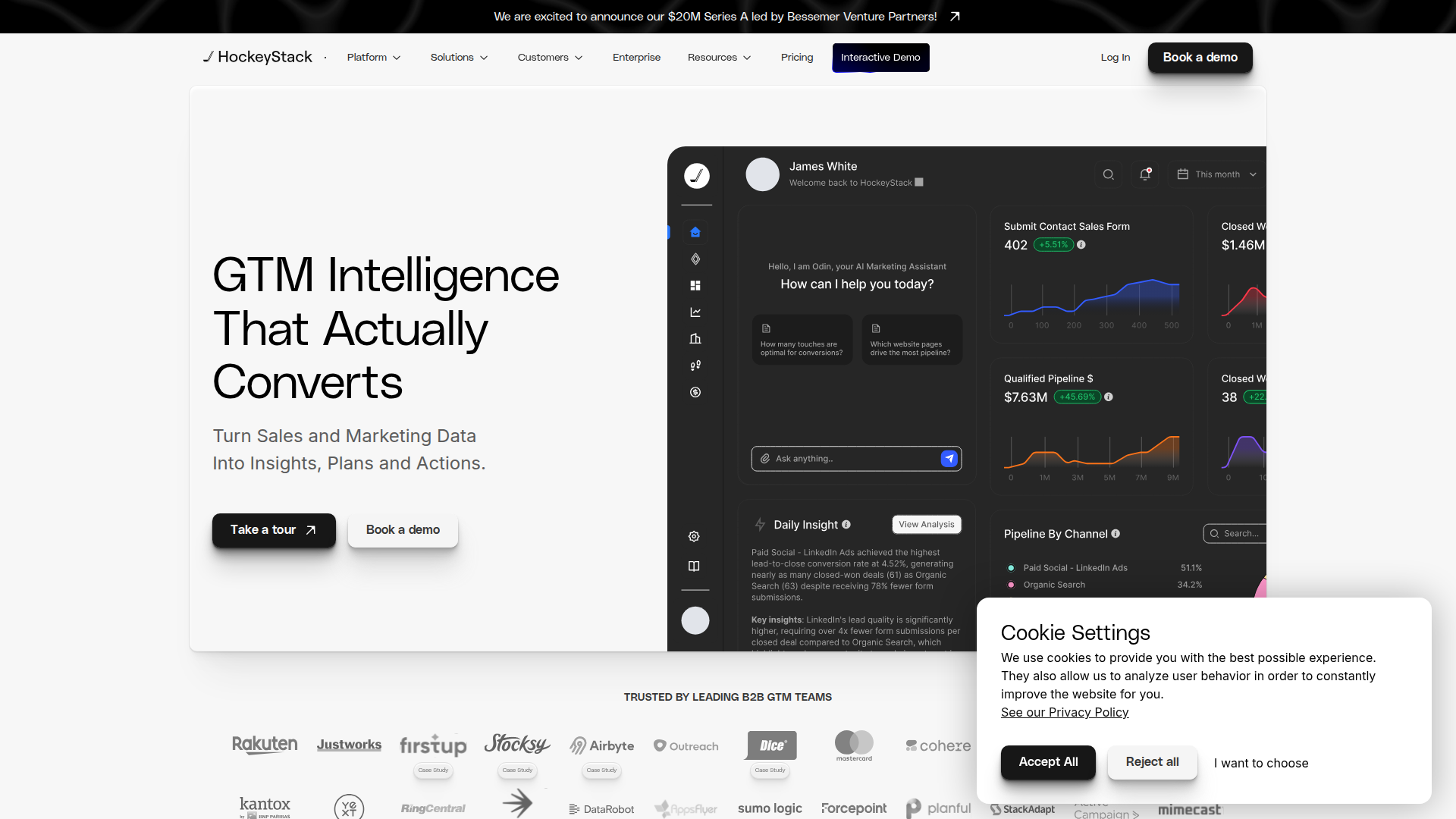 HockeyStack screenshot 1