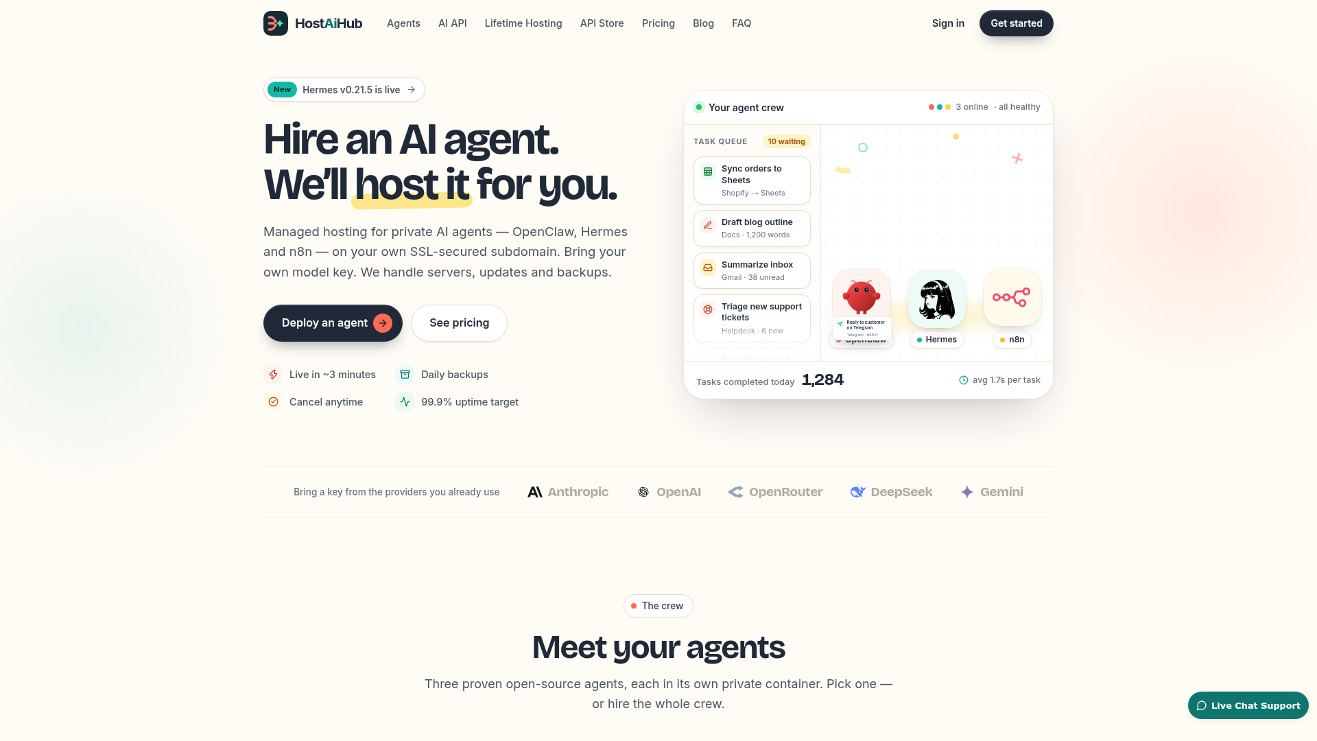 HostAiHub screenshot 1