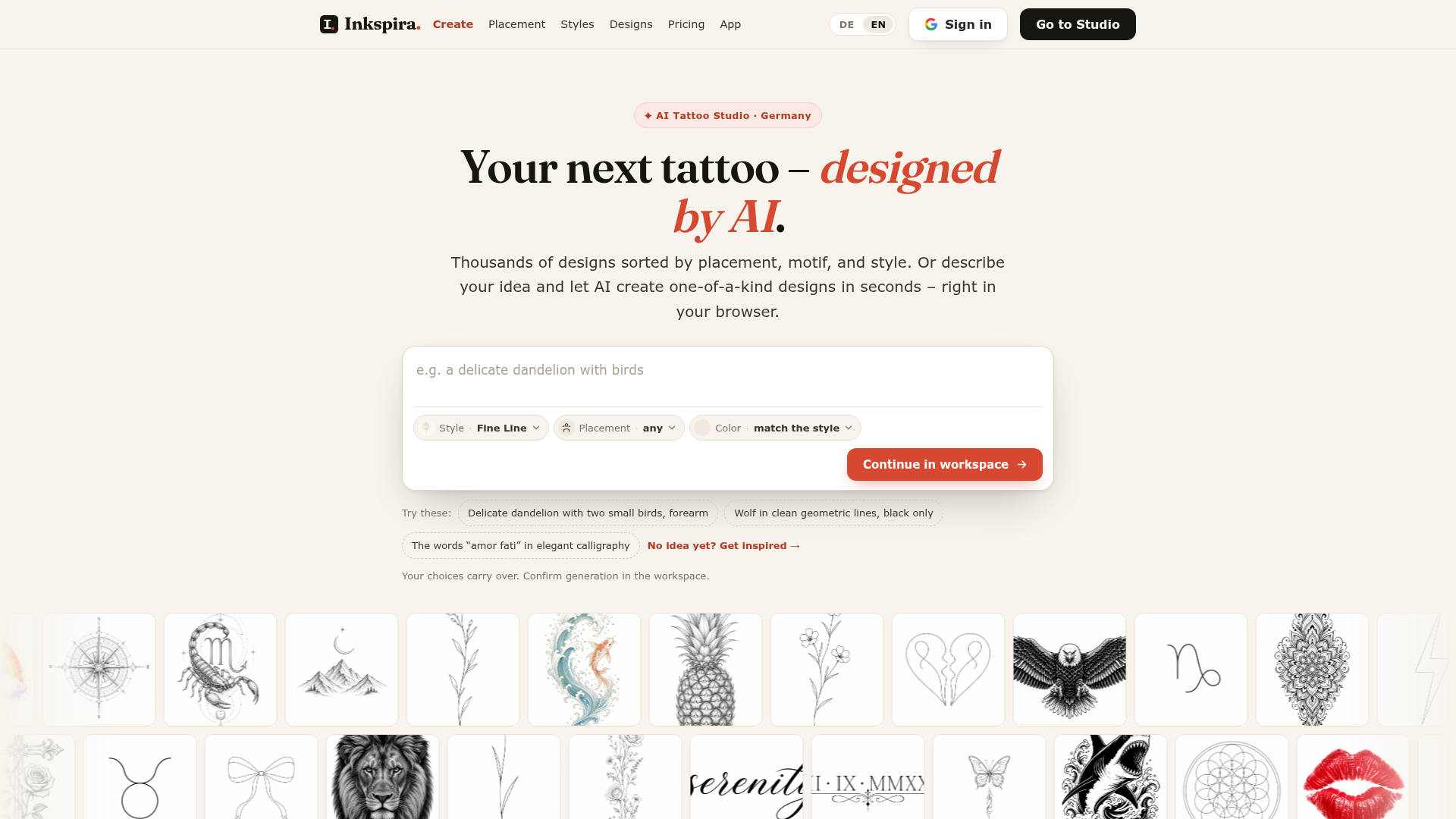 Inkspira screenshot 1