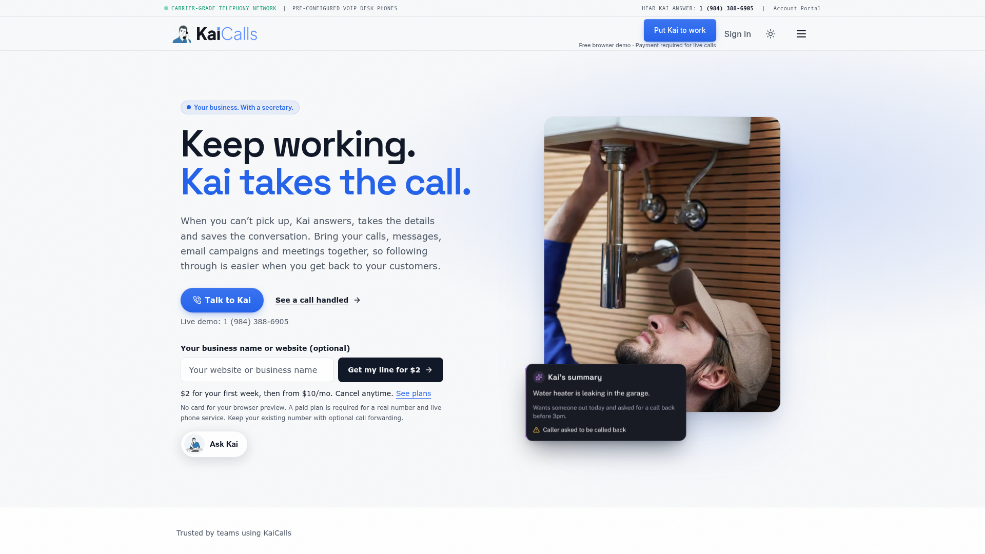 KaiCalls screenshot 1