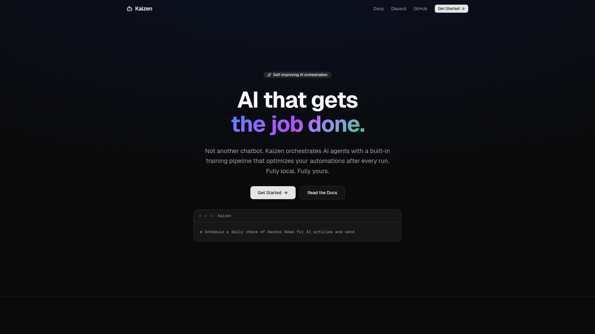 Kaizen screenshot 1
