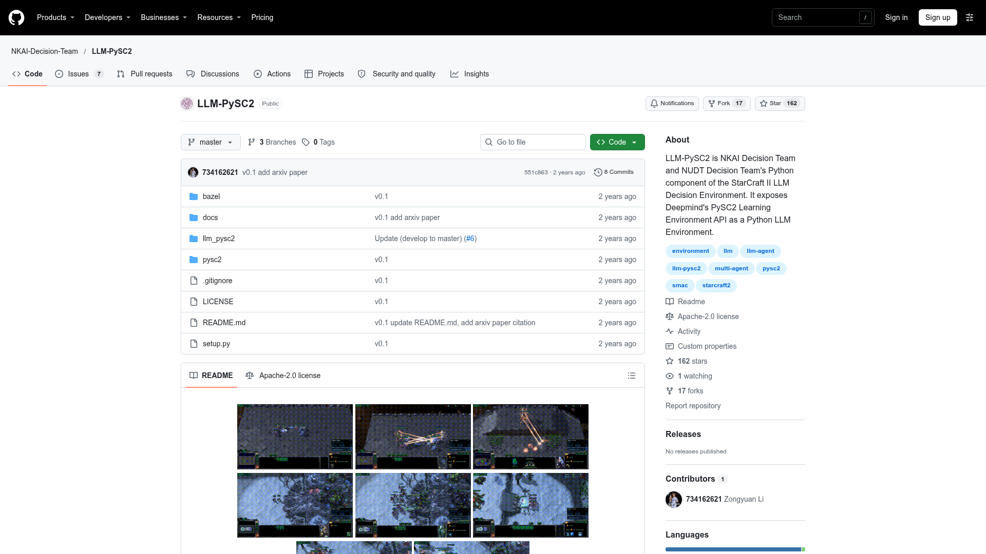 LLM-PySC2 screenshot 1