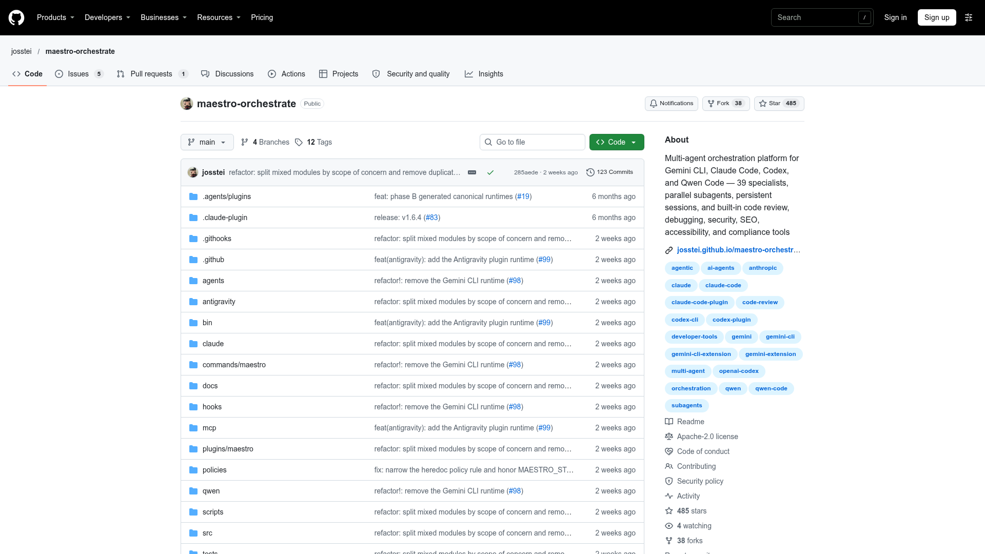 maestro-orchestrate screenshot 1