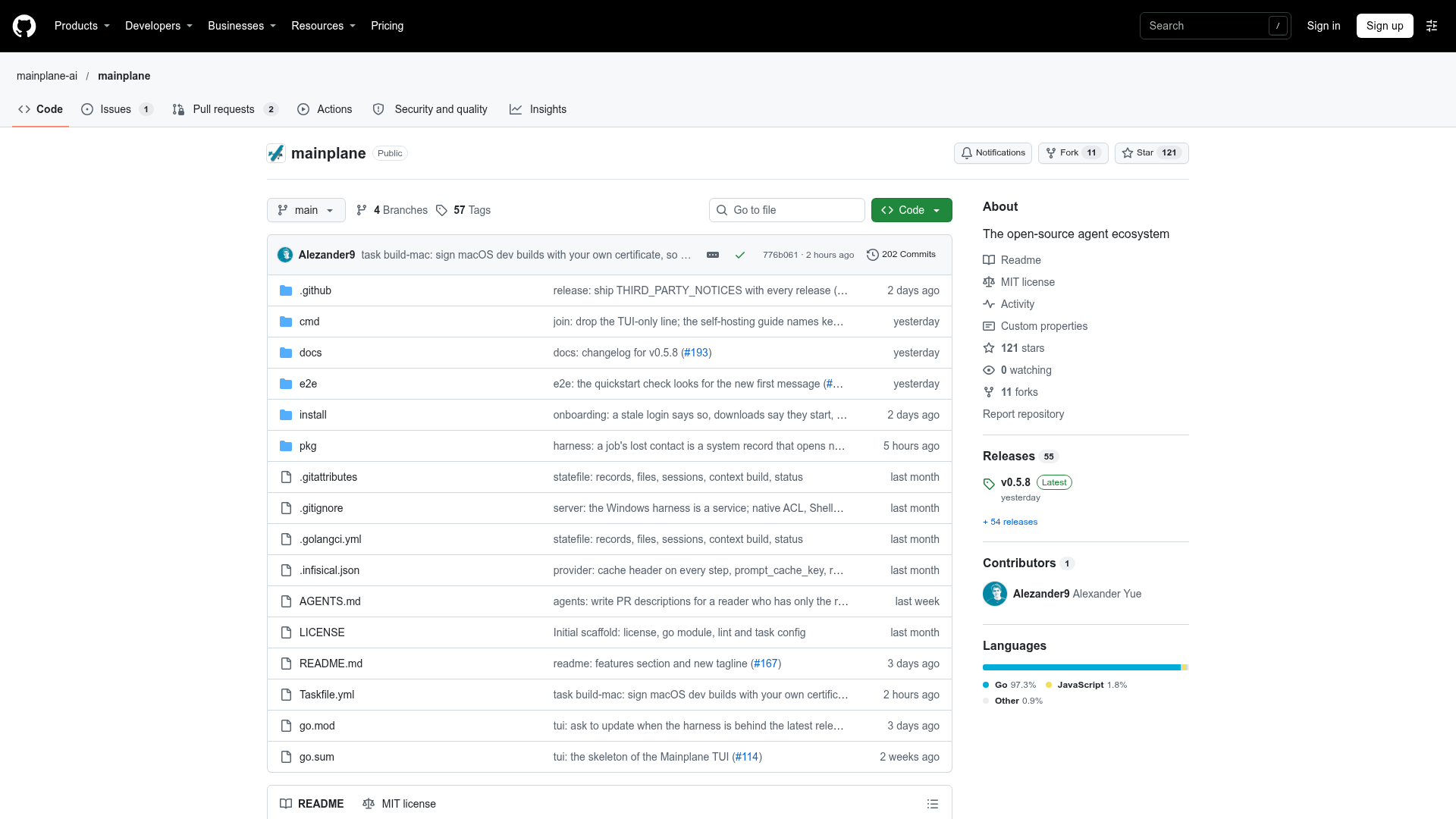 Mainplane screenshot 1