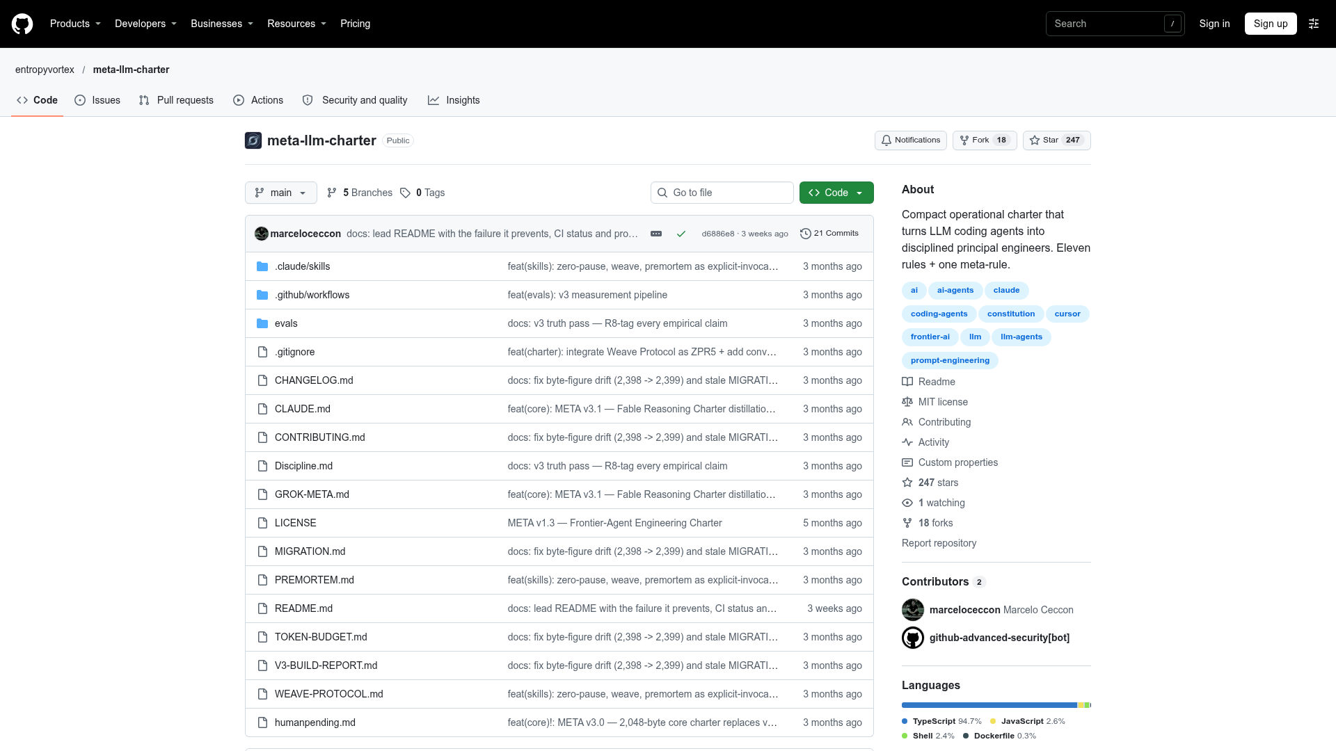 meta-llm-charter screenshot 1